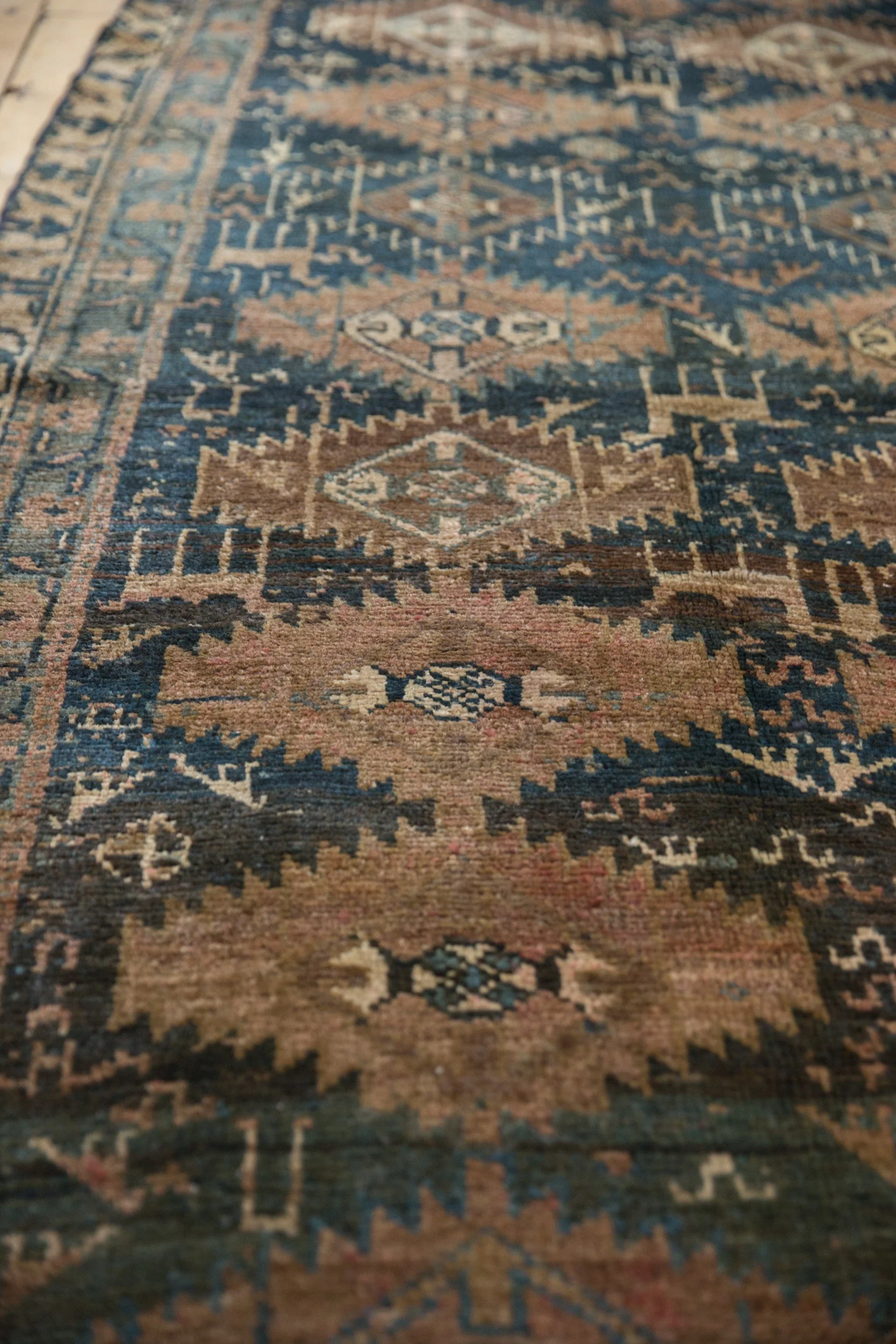 4x10.5 Vintage Distressed Kurd Rug Runner - Image 4