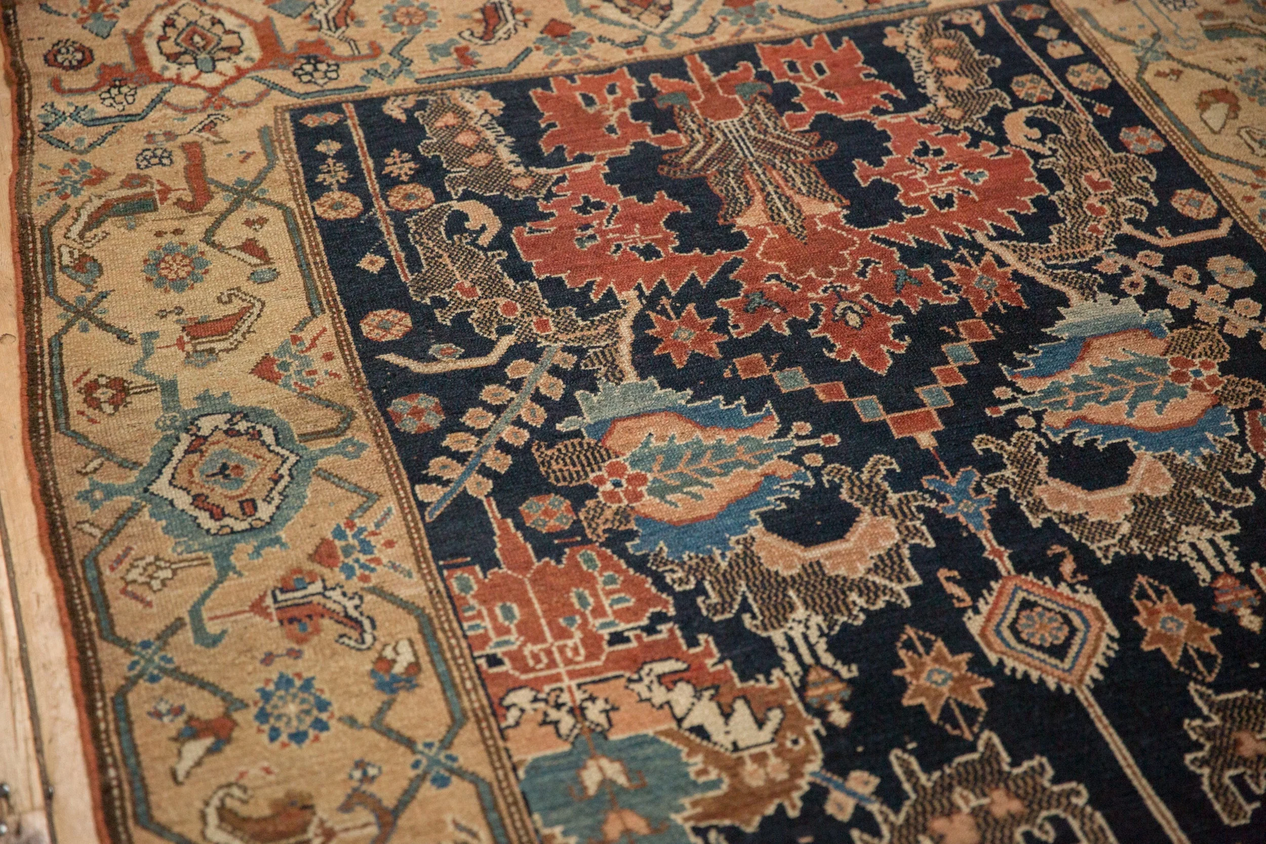 4x10 Antique Fine Malayer Rug Runner - Image 11