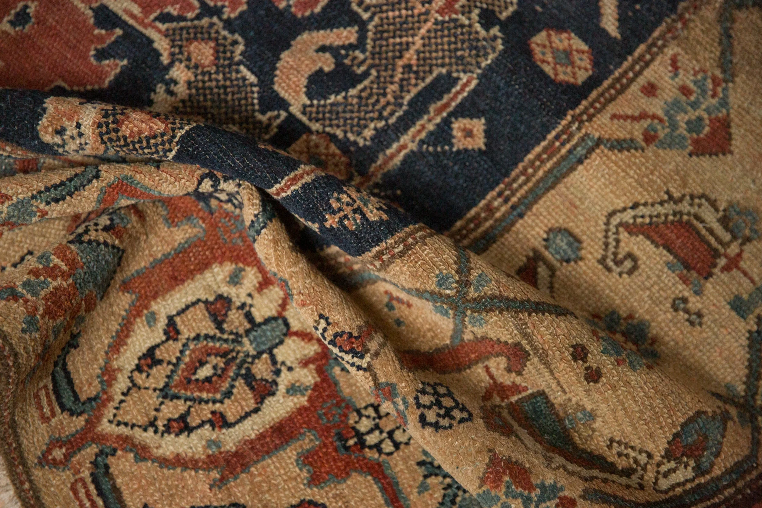 4x10 Antique Fine Malayer Rug Runner - Image 12