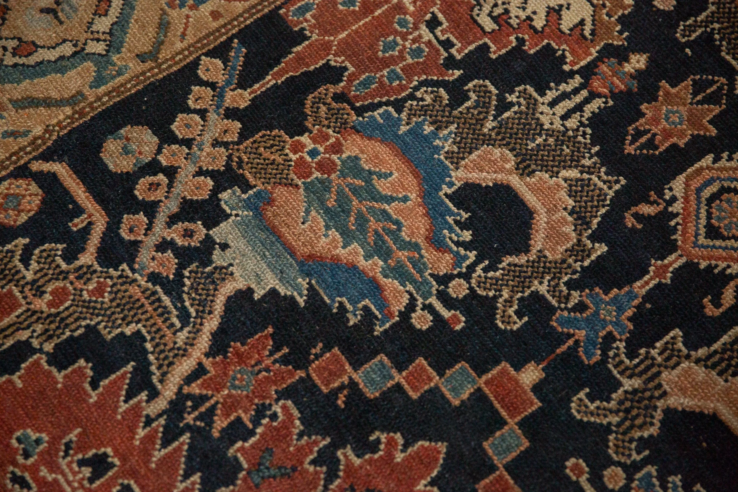 4x10 Antique Fine Malayer Rug Runner - Image 14