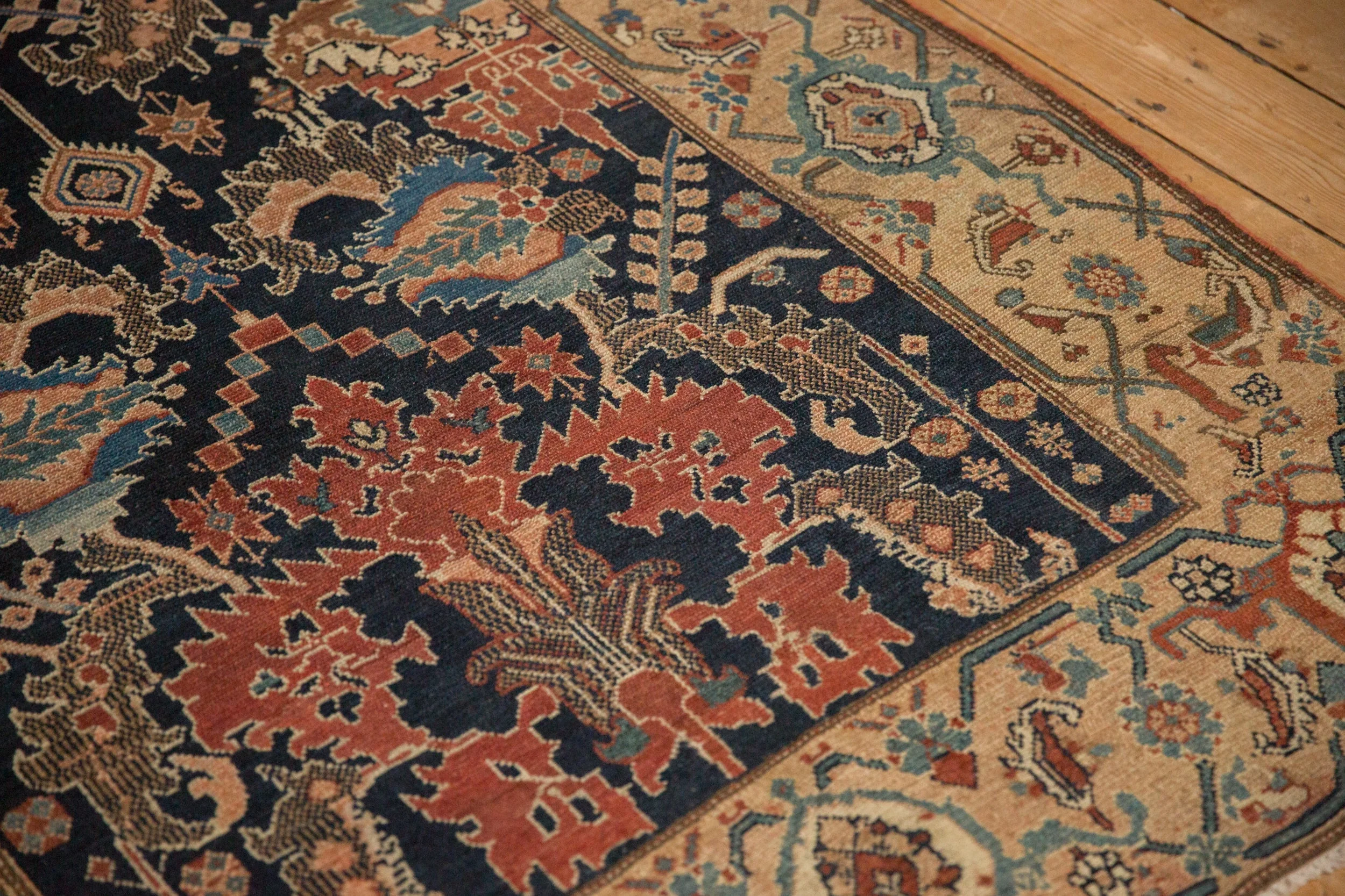 4x10 Antique Fine Malayer Rug Runner - Image 6