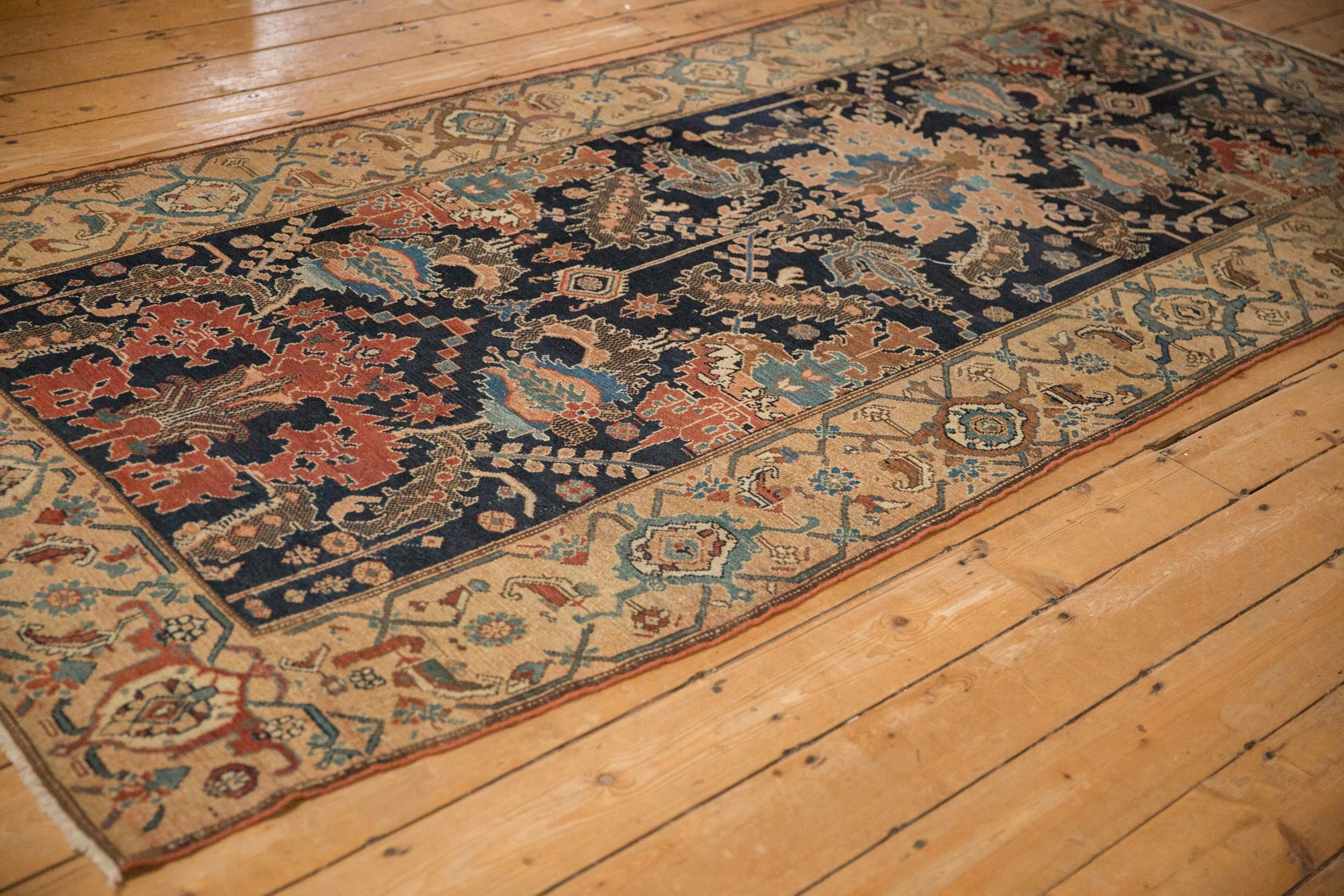 4x10 Antique Fine Malayer Rug Runner - Image 7