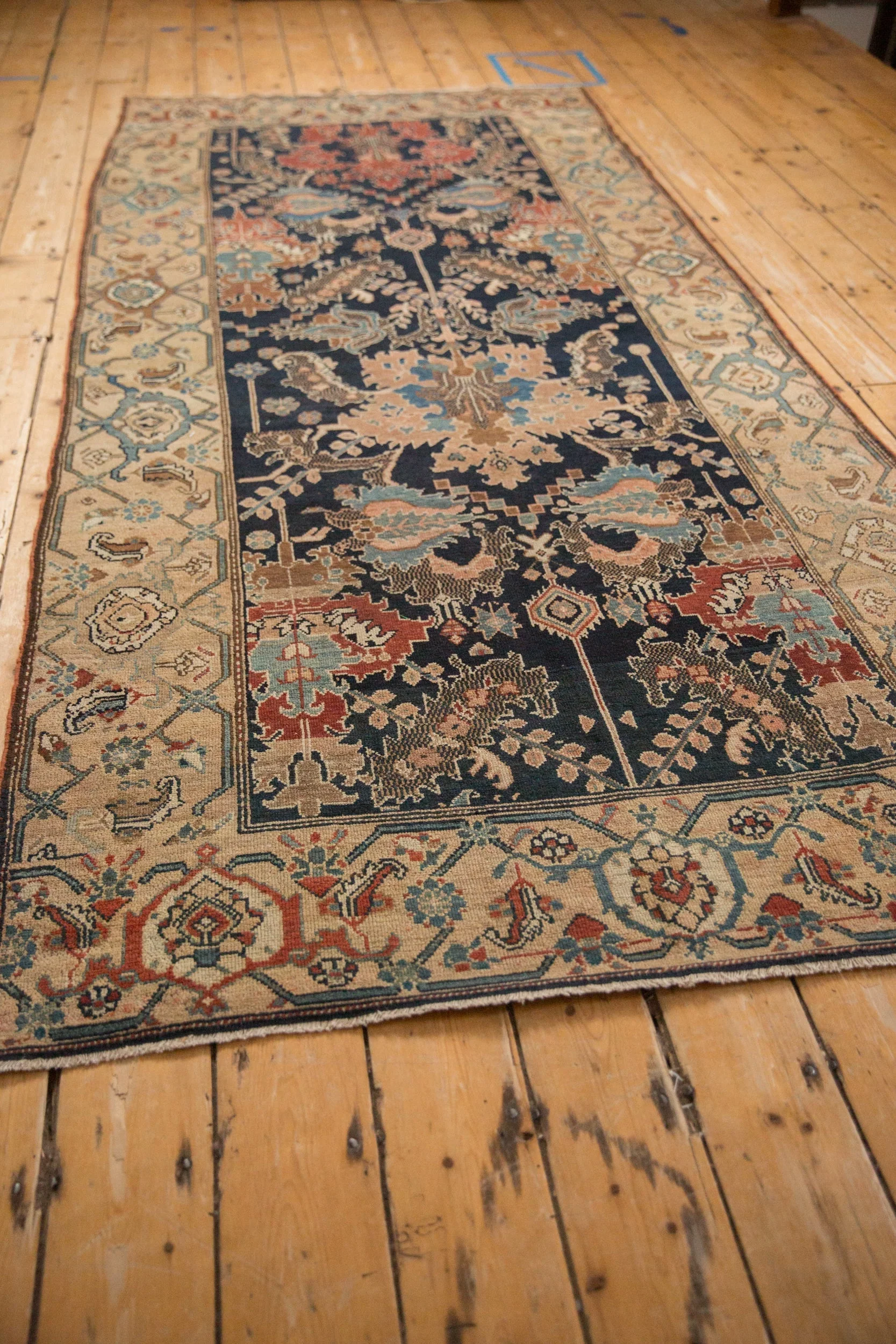 4x10 Antique Fine Malayer Rug Runner - Image 8
