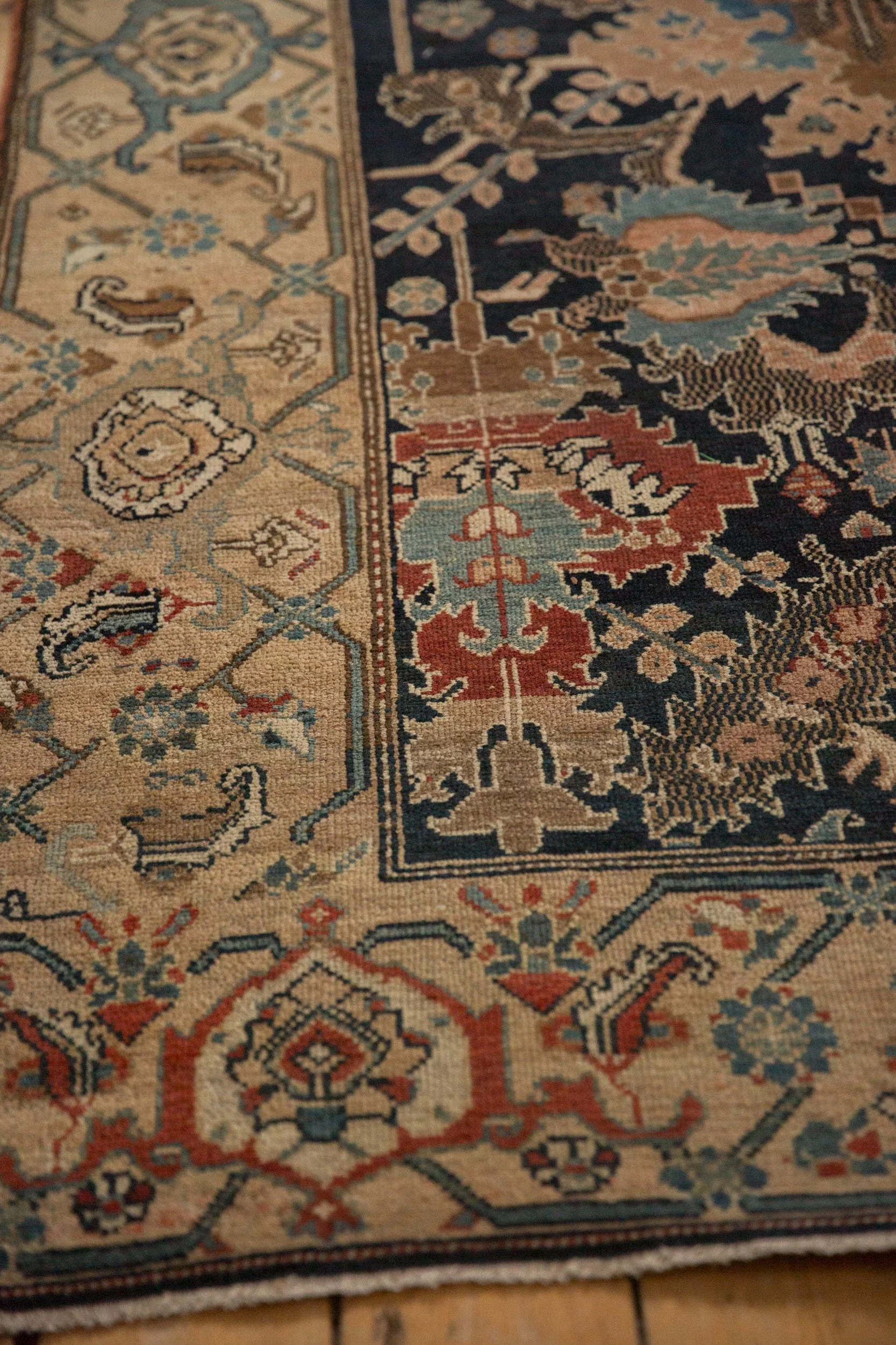 4x10 Antique Fine Malayer Rug Runner - Image 9