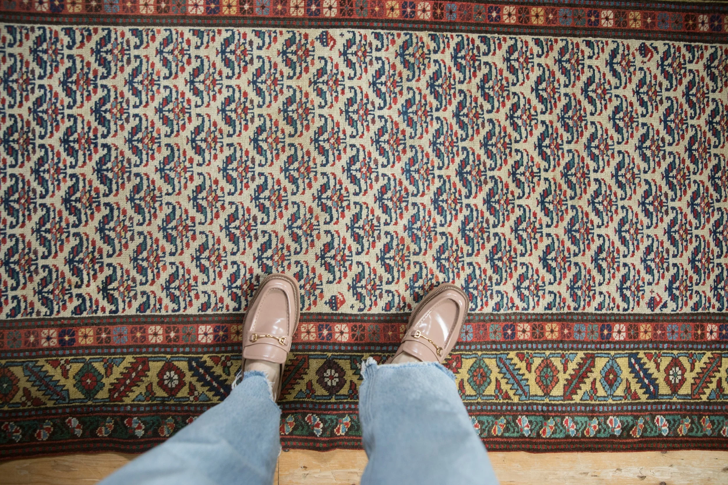 4x10 Vintage Northwest Persian Rug Runner - Image 2