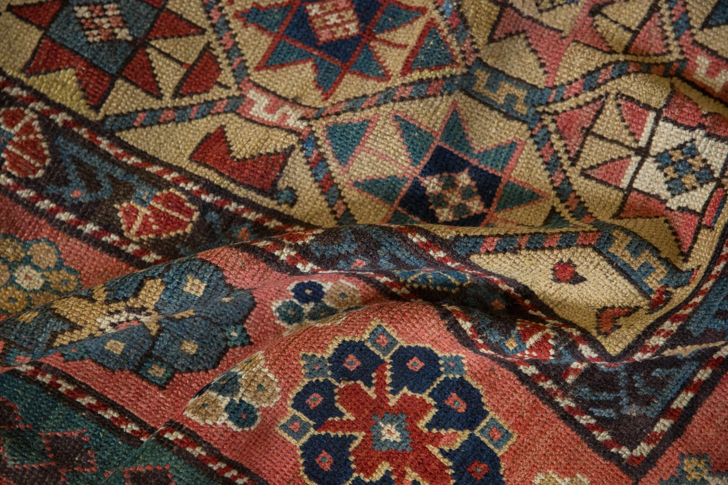 4x11.5 Antique Kazak Rug Runner - Image 10