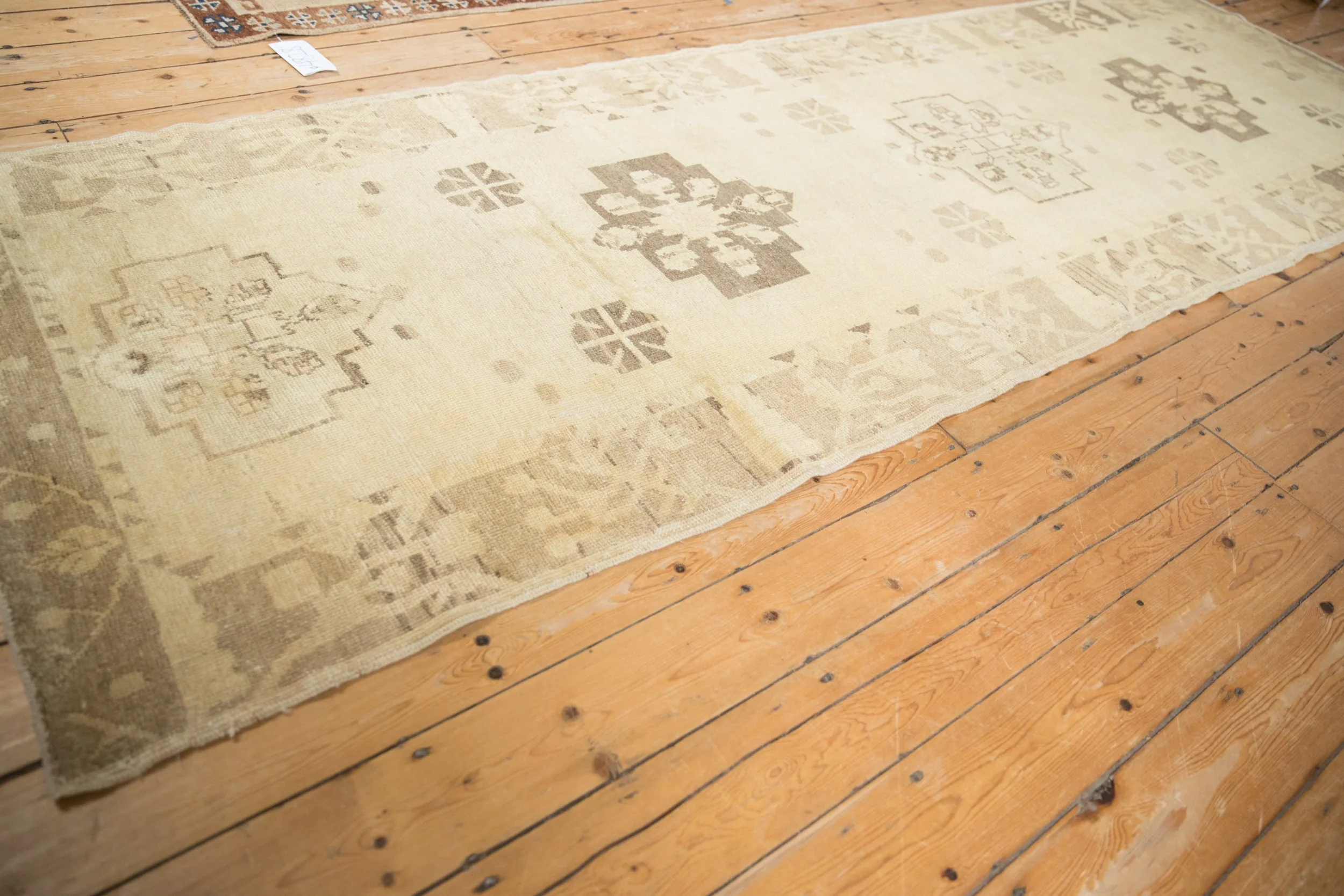 4x11.5 Vintage Distressed Oushak Rug Runner - Image 8