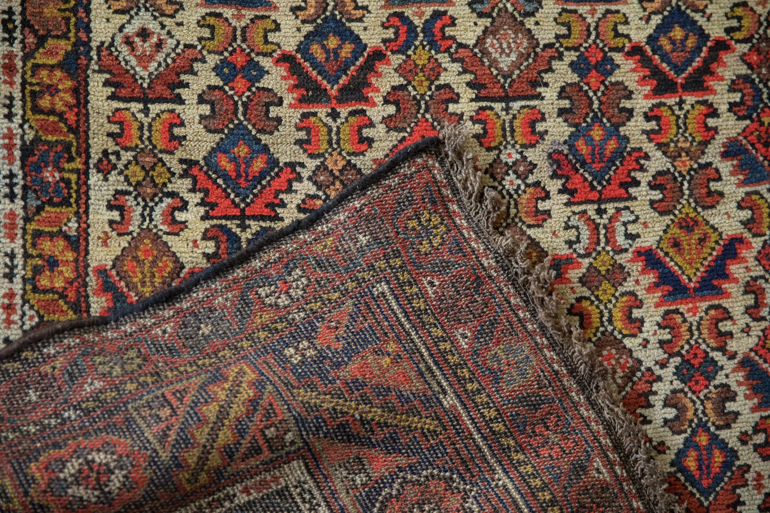 4x11.5 Vintage Hamadan Rug Runner - Image 12