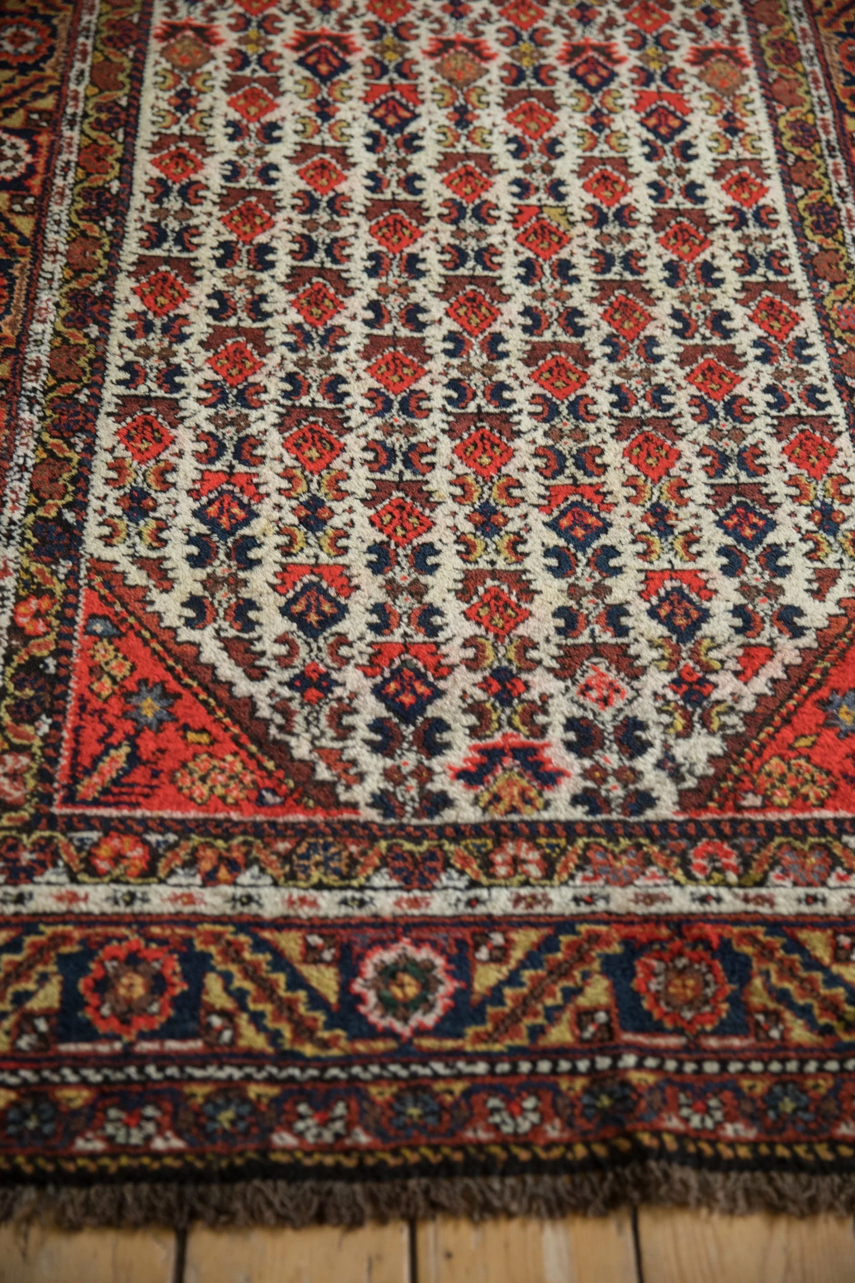4x11.5 Vintage Hamadan Rug Runner - Image 6