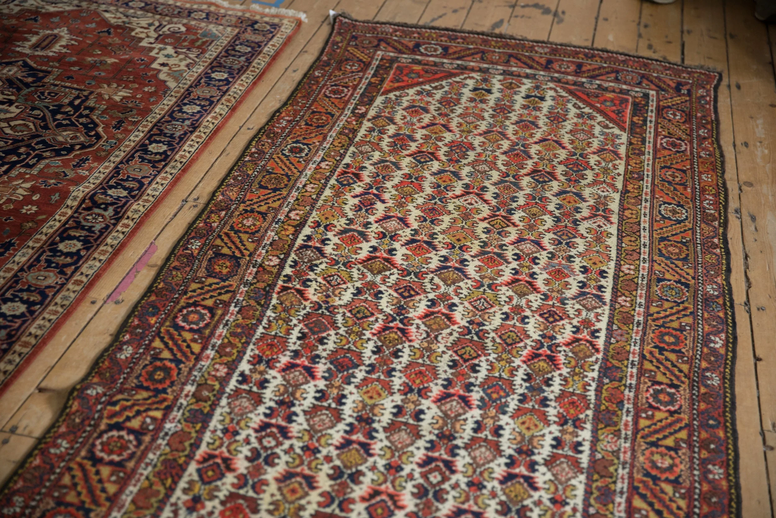 4x11.5 Vintage Hamadan Rug Runner - Image 7