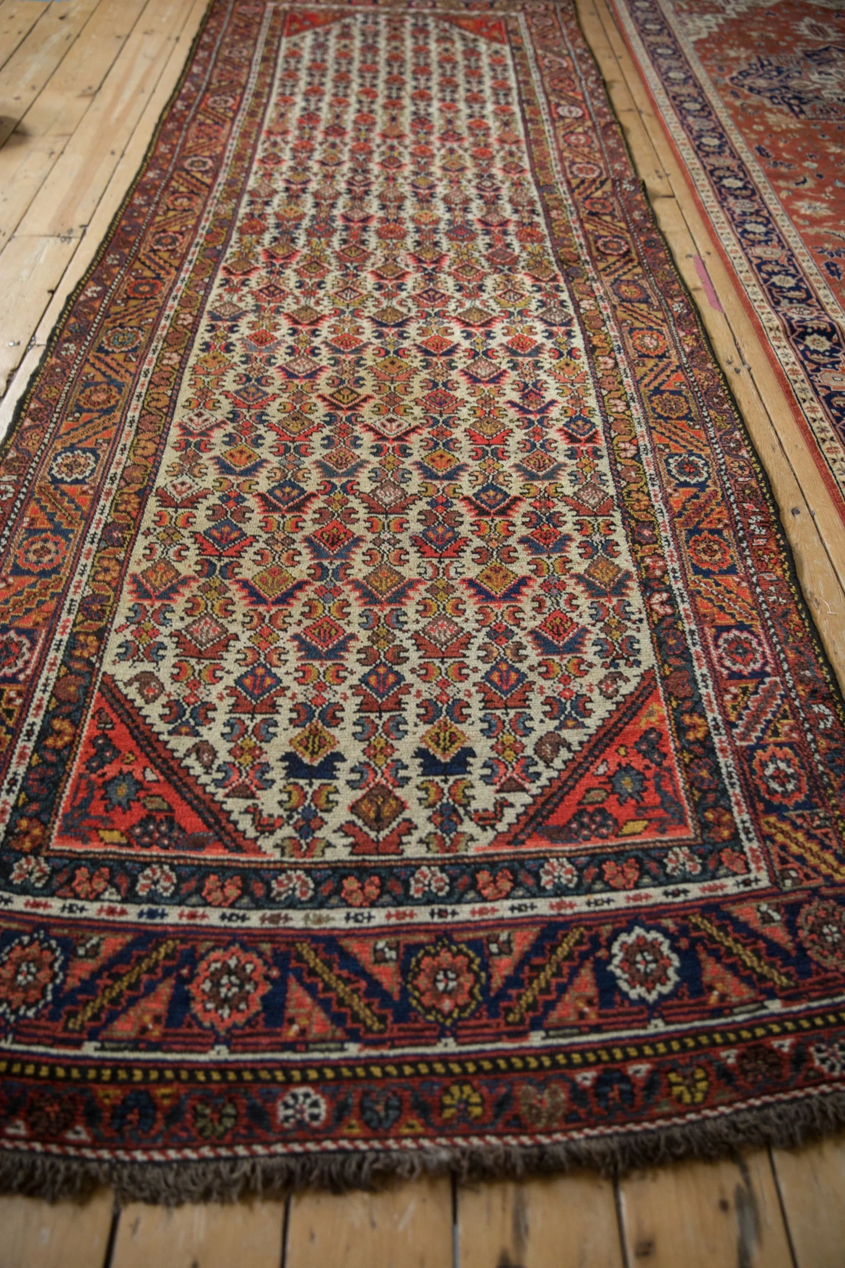 4x11.5 Vintage Hamadan Rug Runner - Image 8