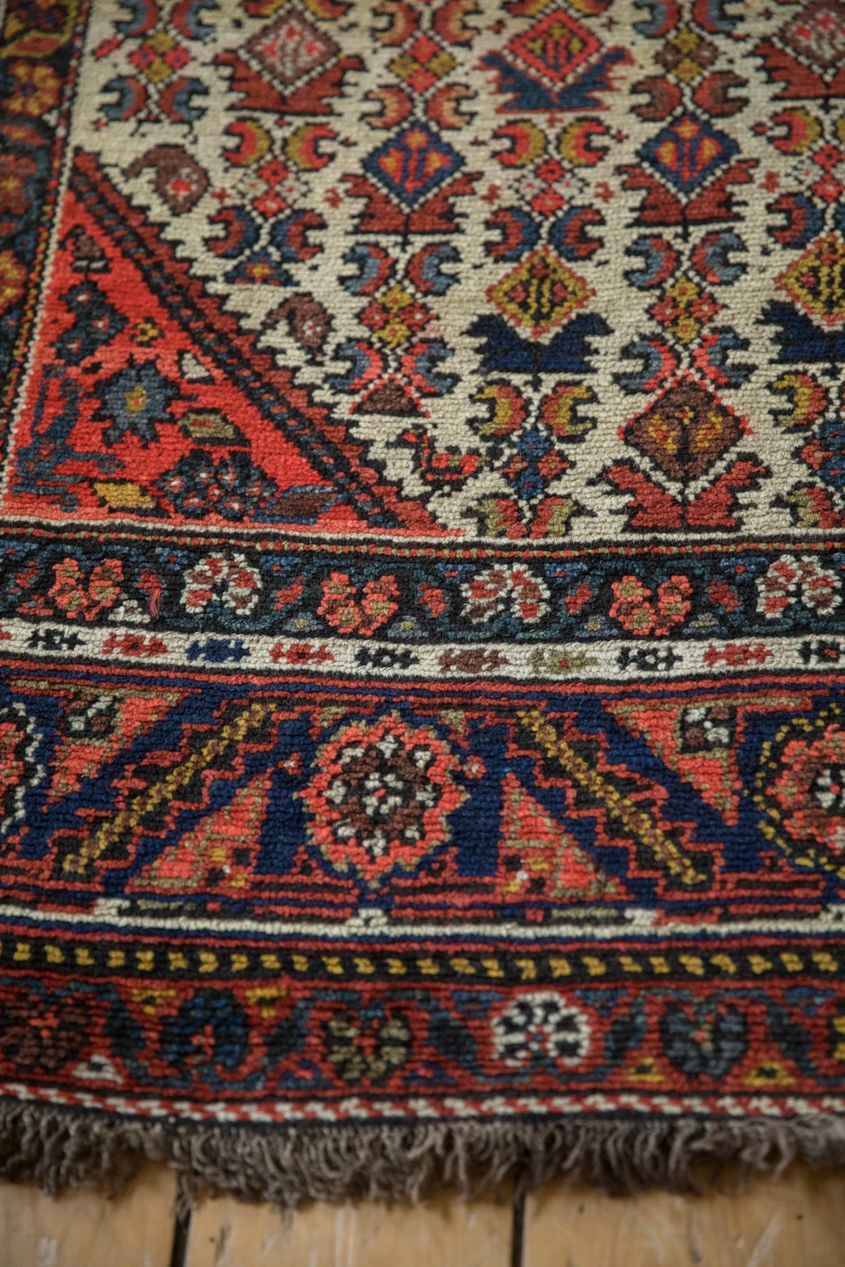 4x11.5 Vintage Hamadan Rug Runner - Image 9
