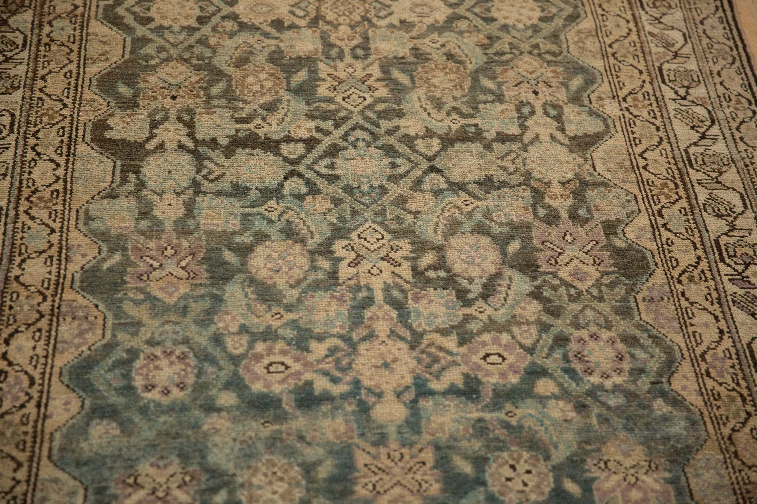 4x11 Vintage Distressed Hamadan Rug Runner - Image 10