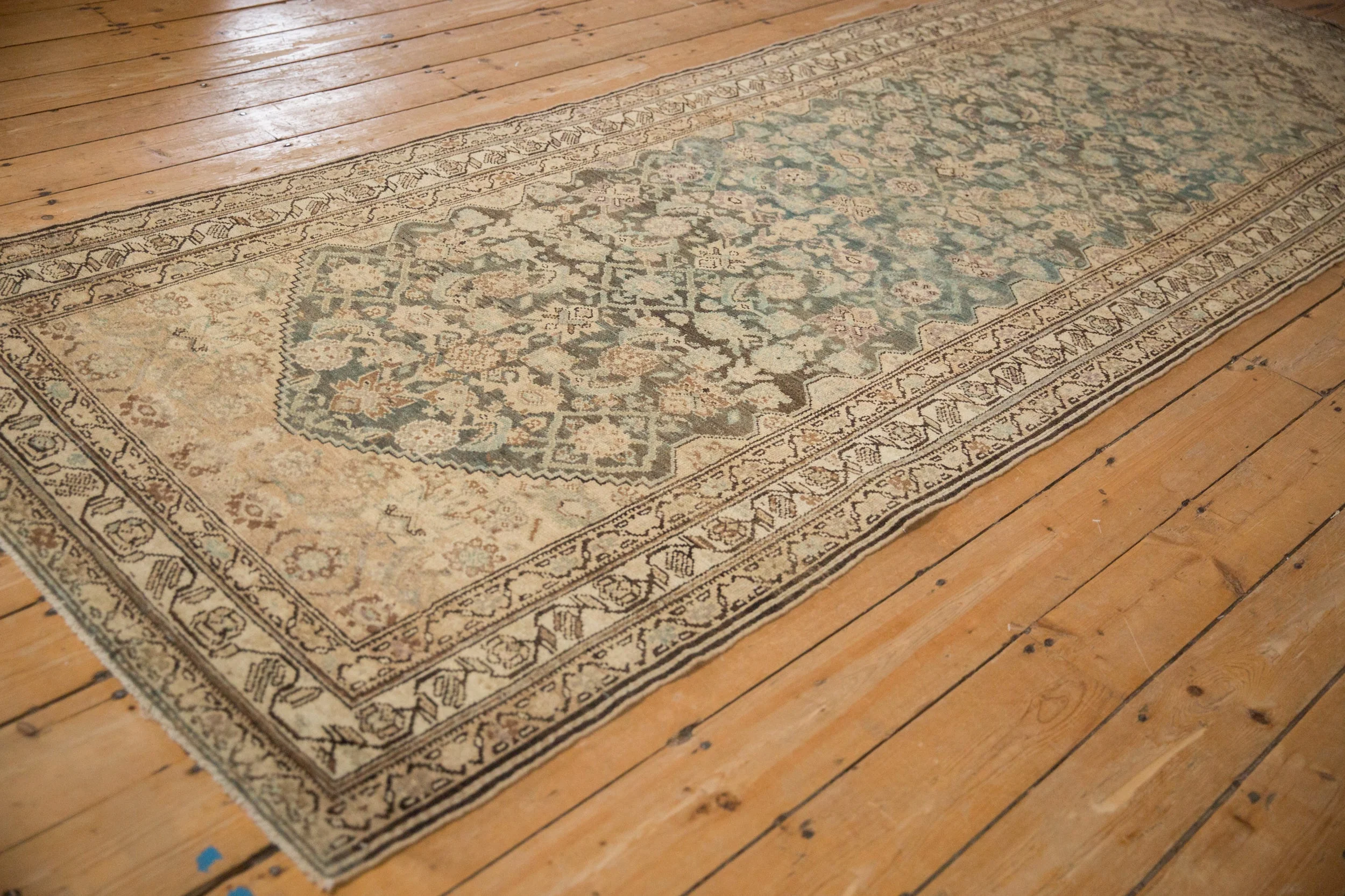 4x11 Vintage Distressed Hamadan Rug Runner - Image 5