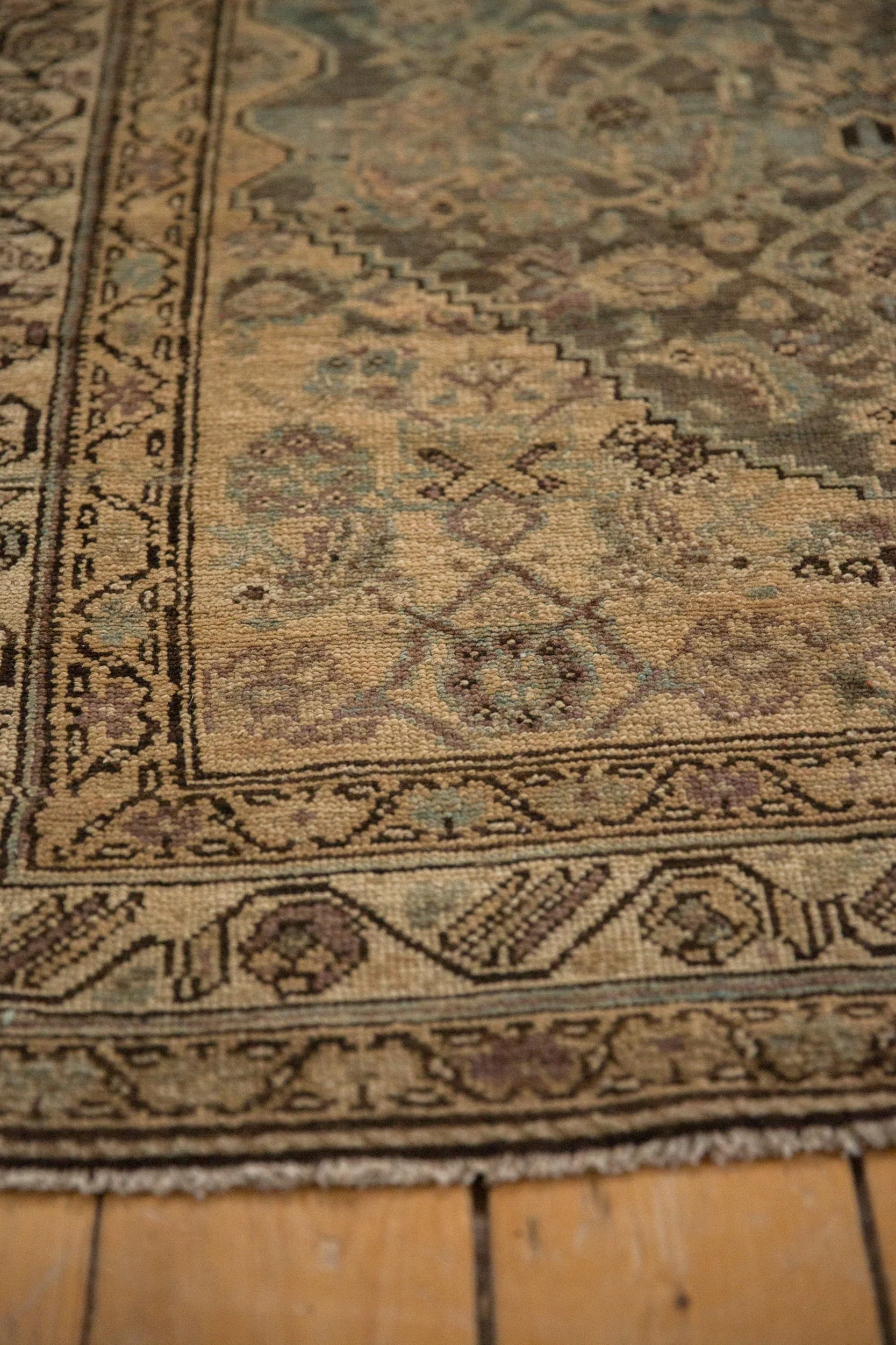 4x11 Vintage Distressed Hamadan Rug Runner - Image 8