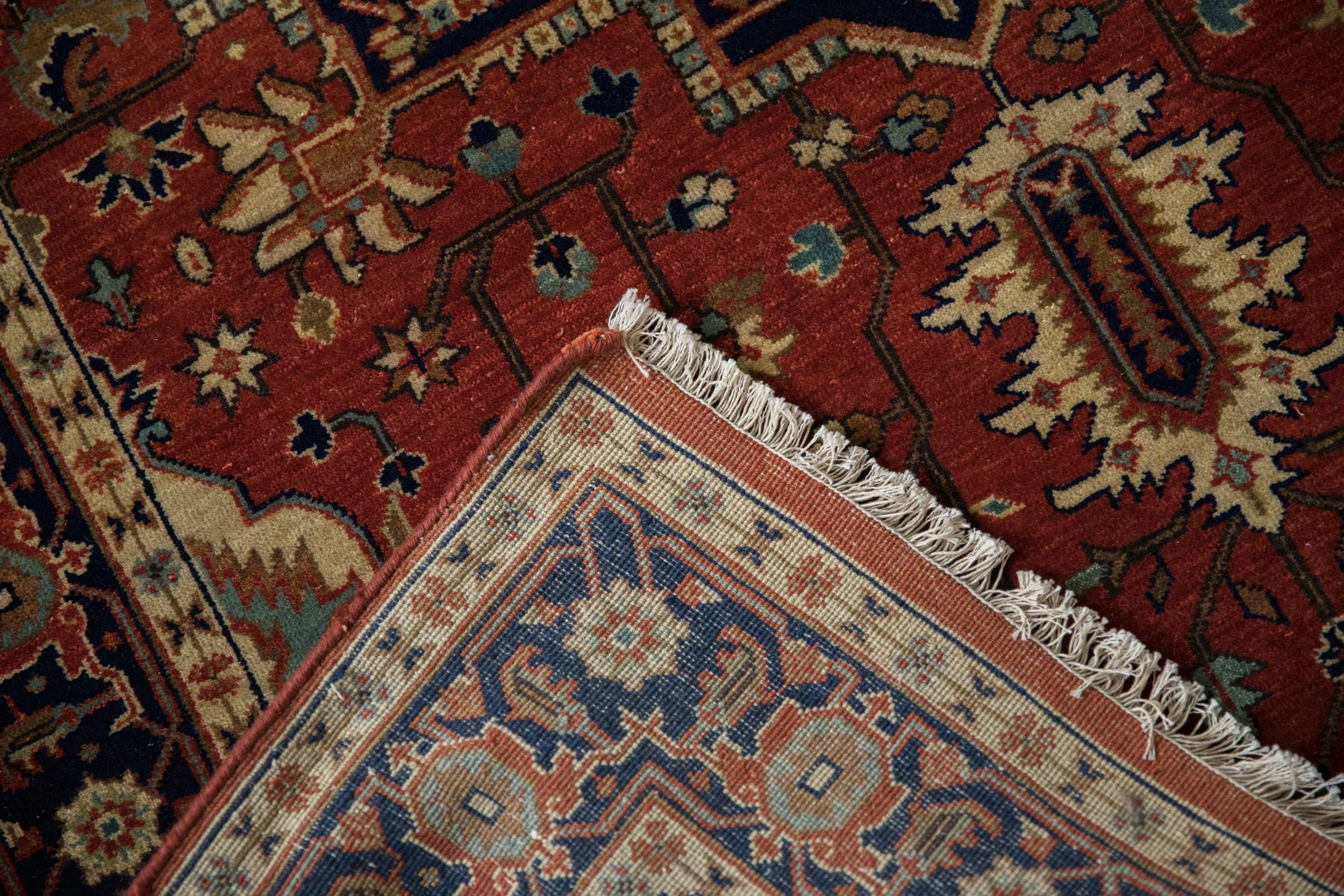 4x12 Indian Heriz Design Rug Runner - Image 10