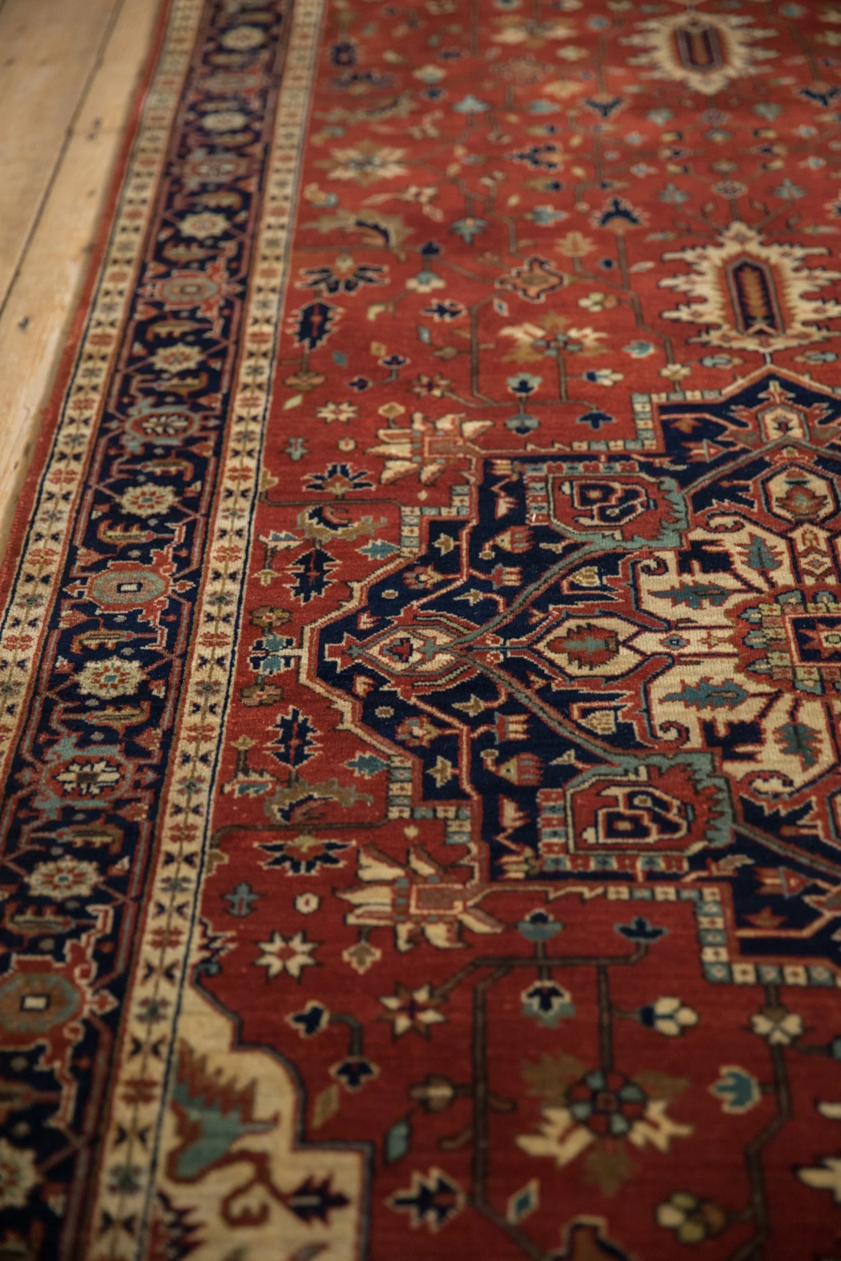 4x12 Indian Heriz Design Rug Runner - Image 5