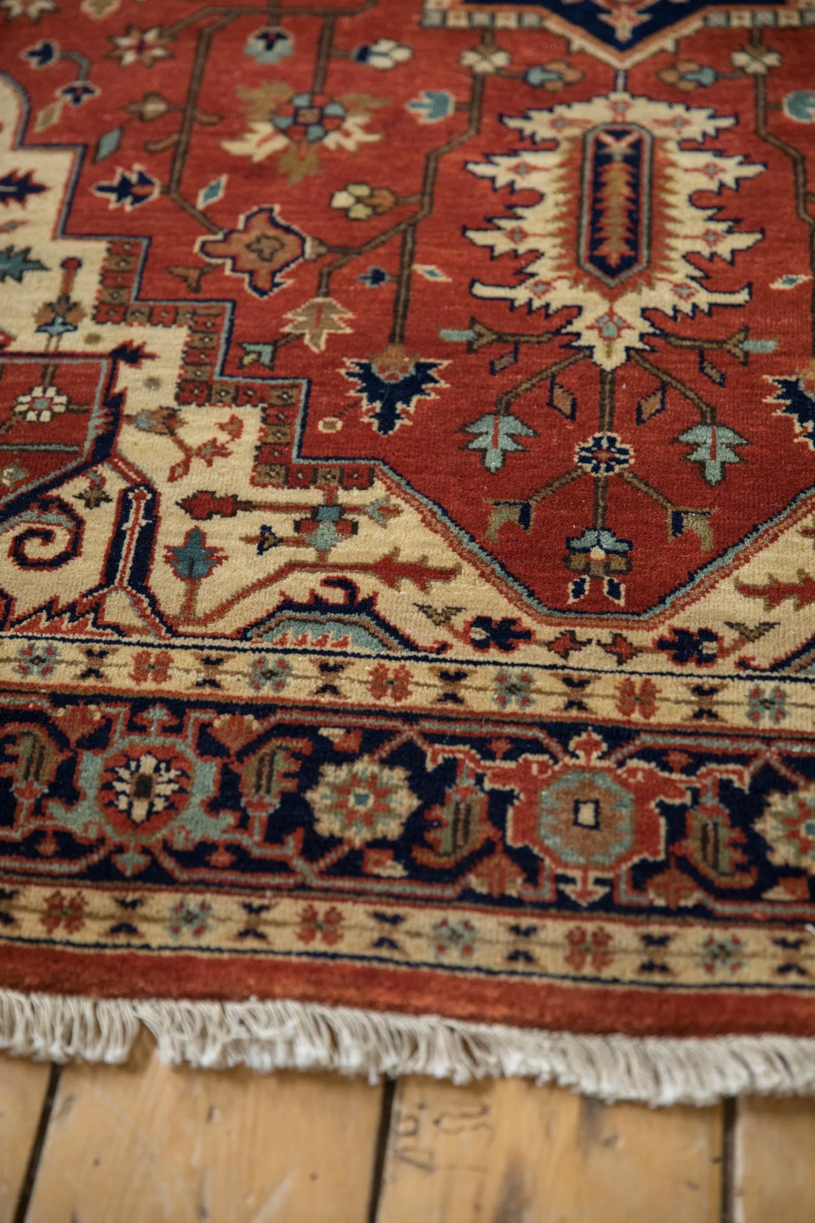 4x12 Indian Heriz Design Rug Runner - Image 7