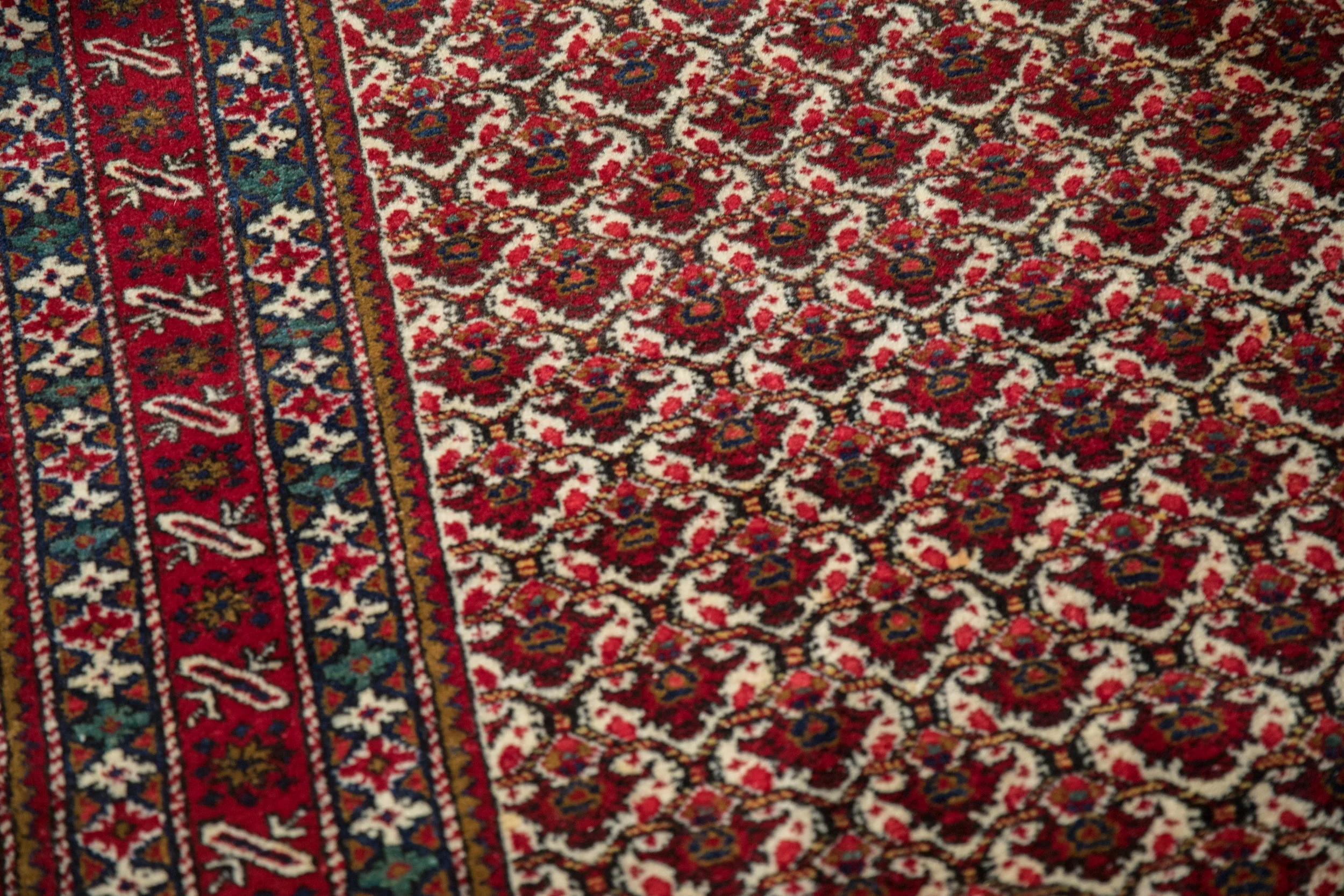 4x12 Vintage Fine Ardebil Rug Runner - Image 8