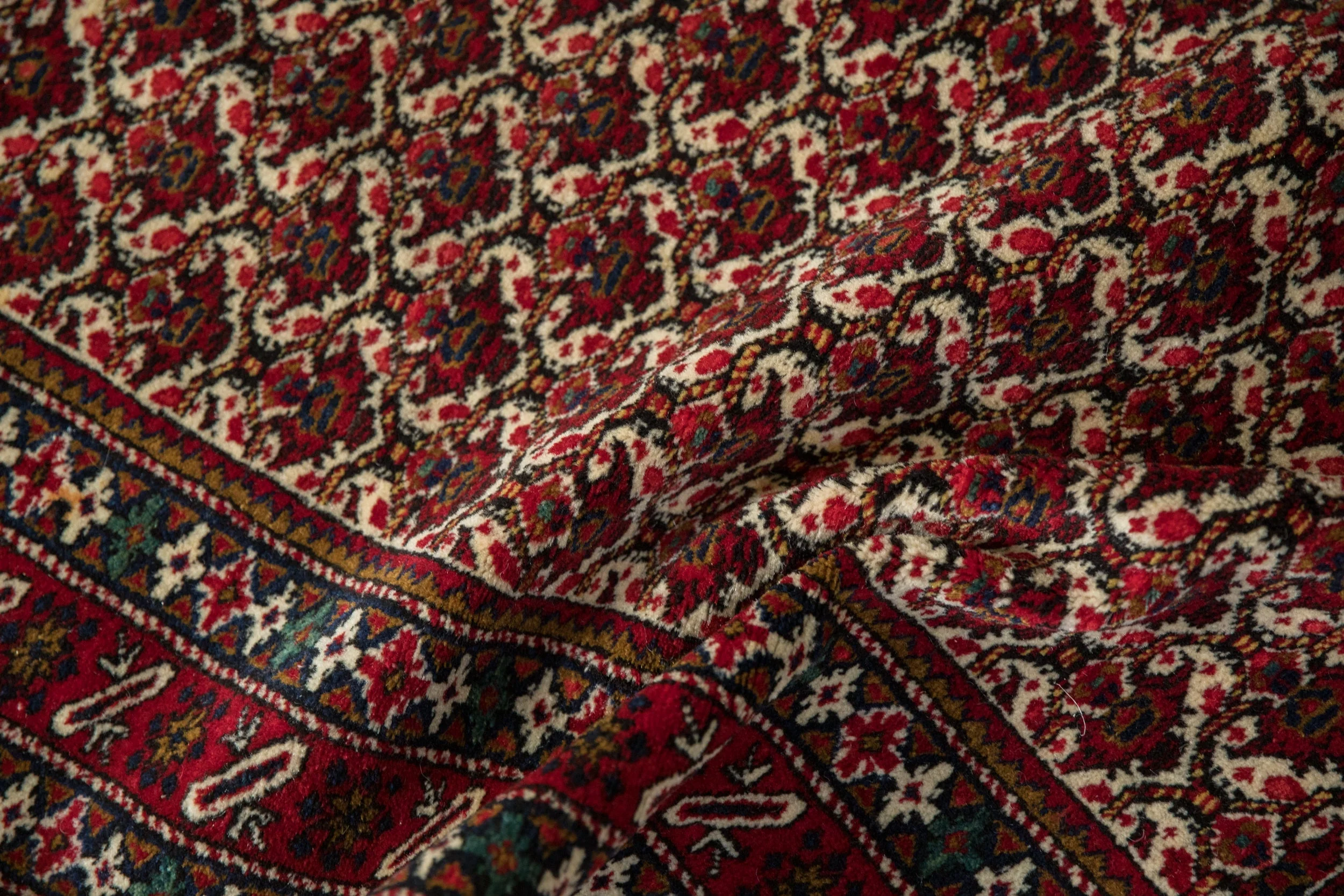 4x12 Vintage Fine Ardebil Rug Runner - Image 9
