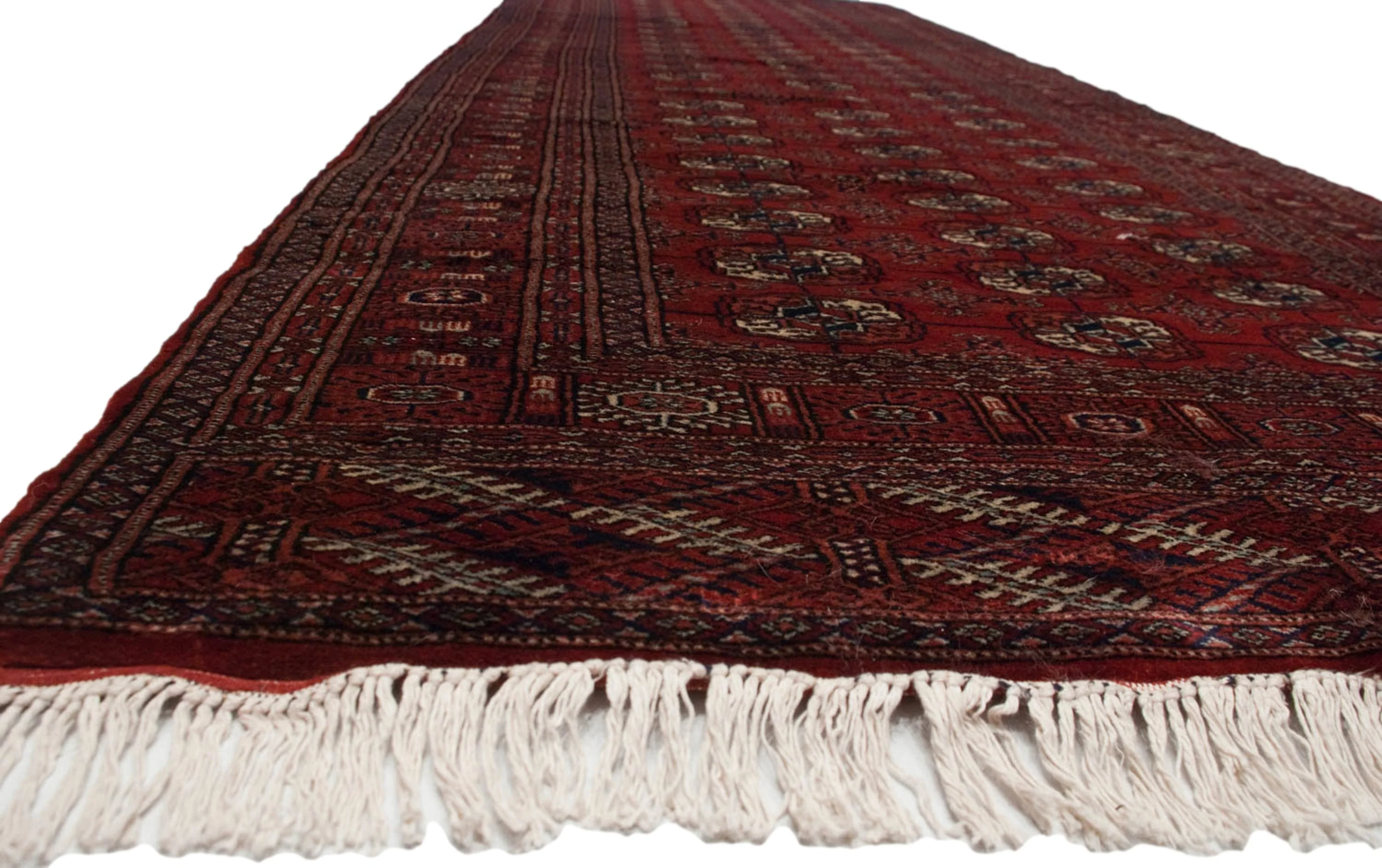 4x12 Vintage Fine Bokhara Rug Runner - Image 10
