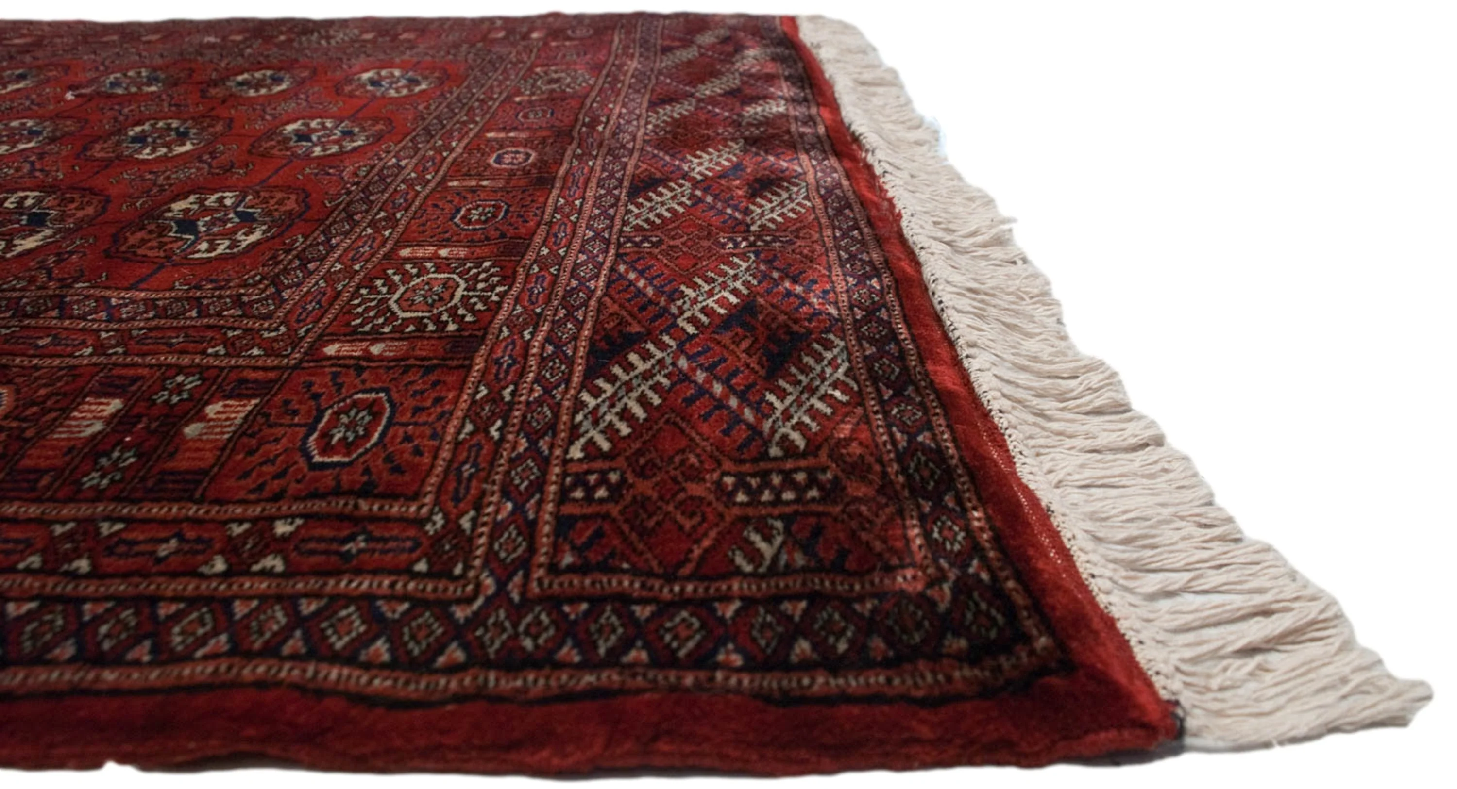 4x12 Vintage Fine Bokhara Rug Runner - Image 11