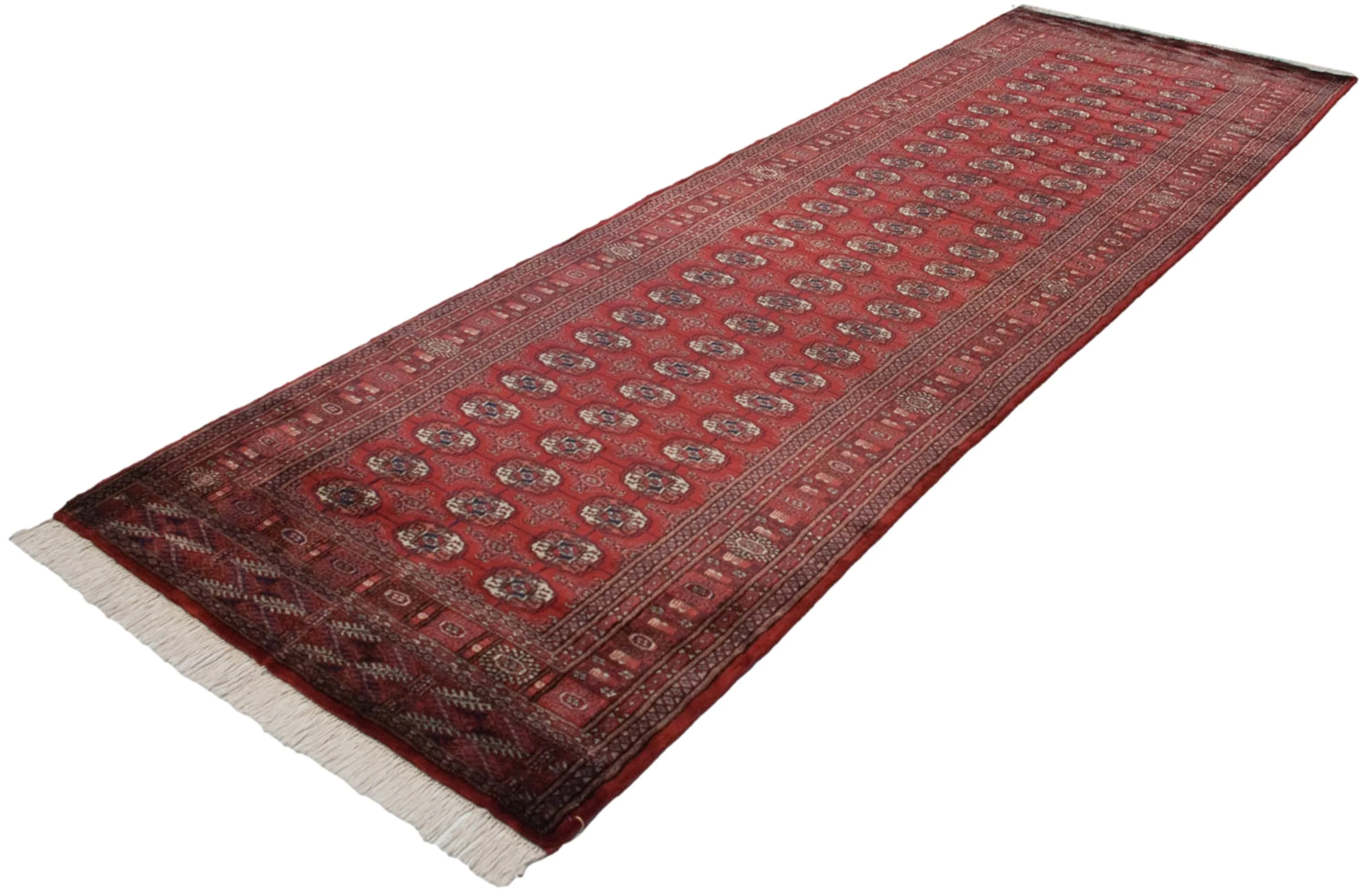 4x12 Vintage Fine Bokhara Rug Runner - Image 12
