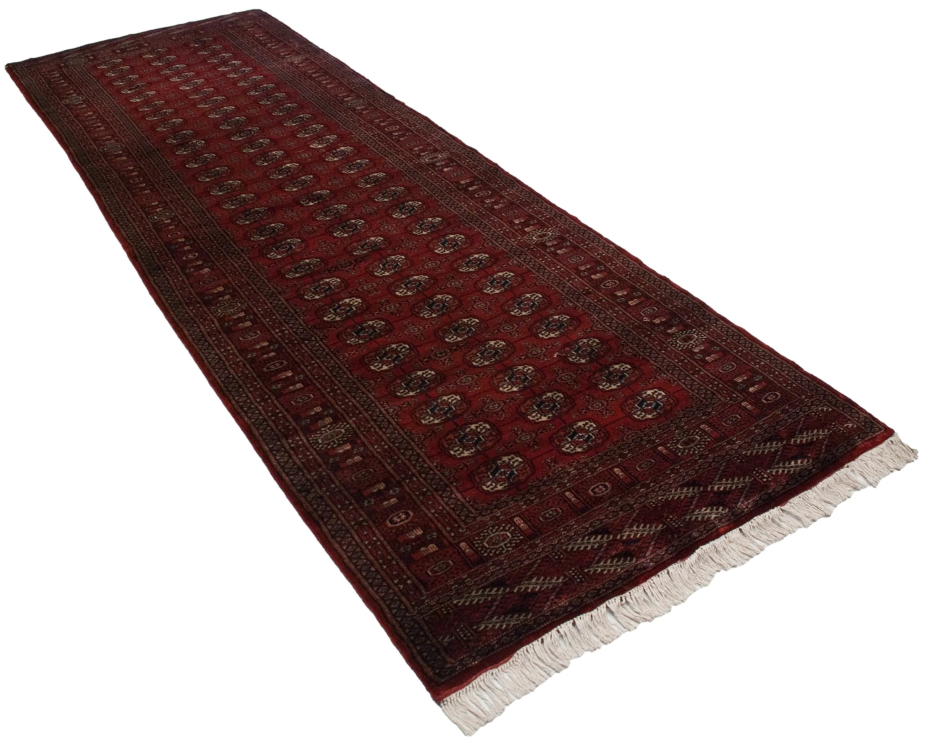 4x12 Vintage Fine Bokhara Rug Runner - Image 13