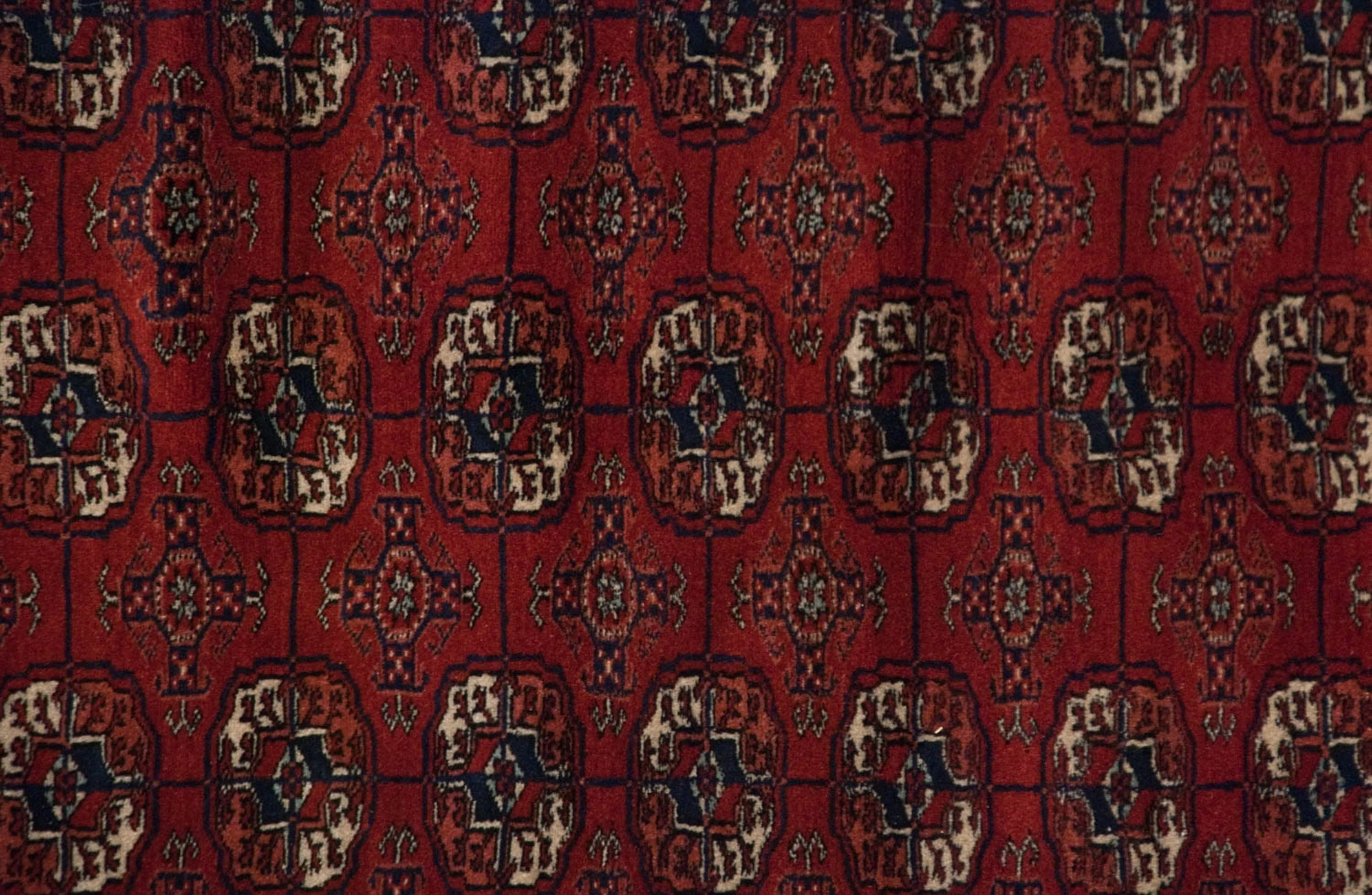 4x12 Vintage Fine Bokhara Rug Runner - Image 5
