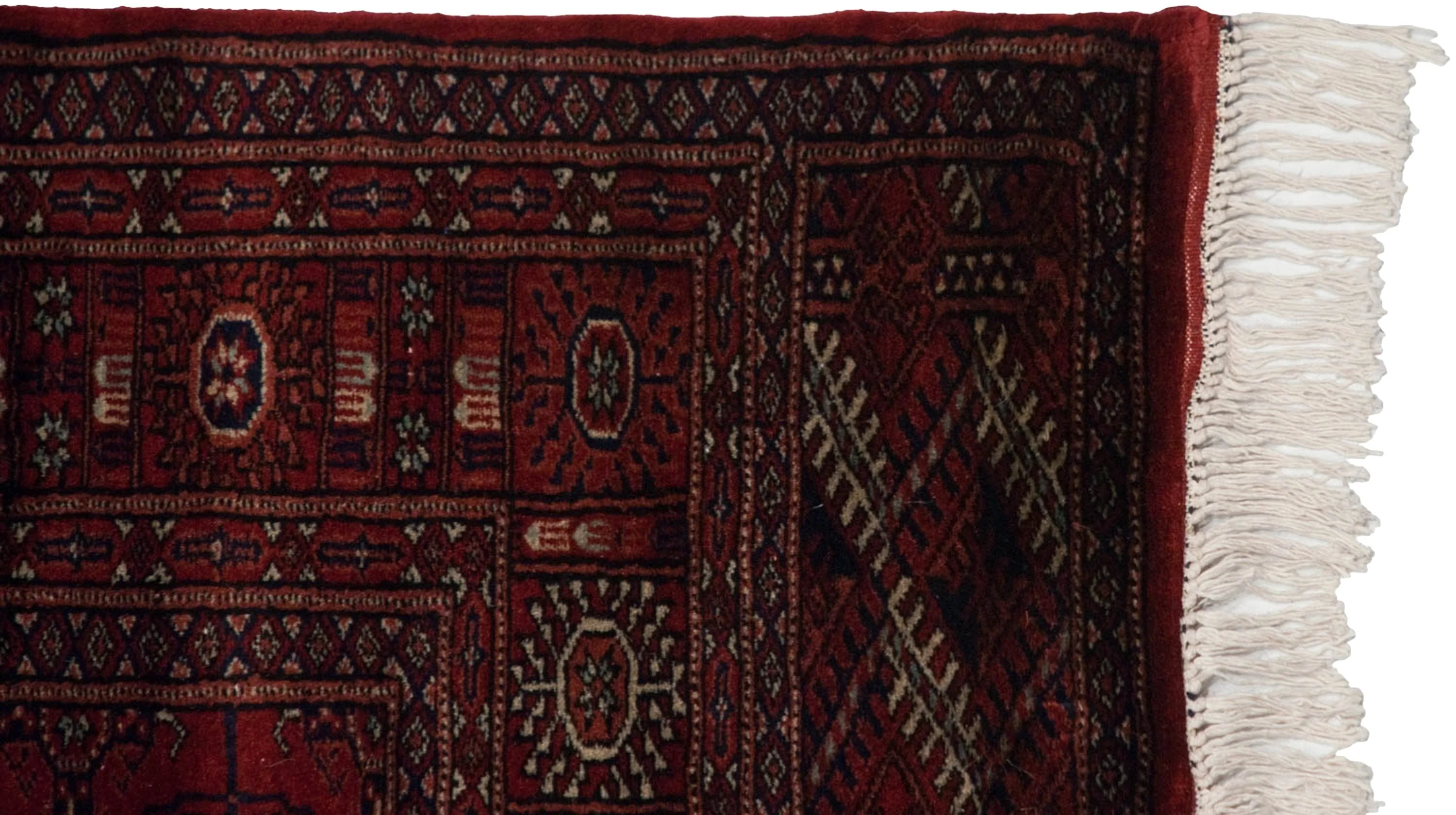 4x12 Vintage Fine Bokhara Rug Runner - Image 6