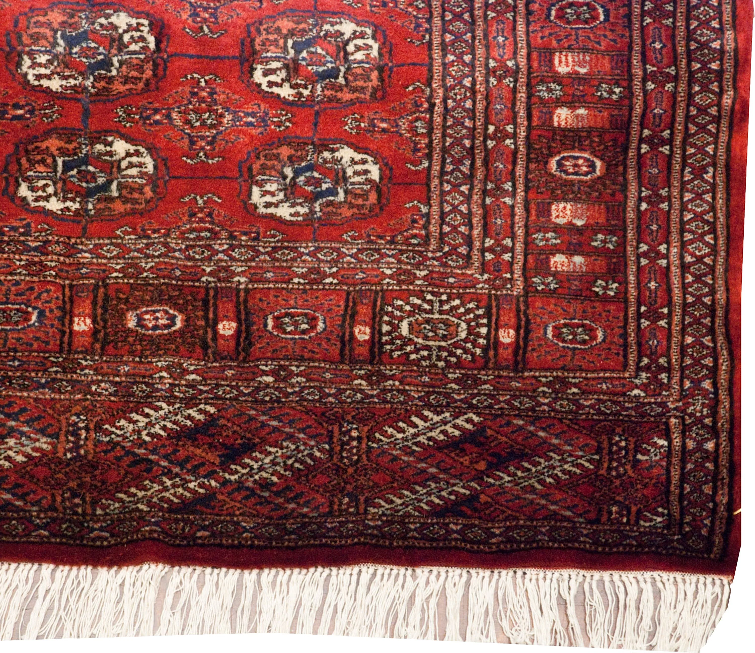 4x12 Vintage Fine Bokhara Rug Runner - Image 8