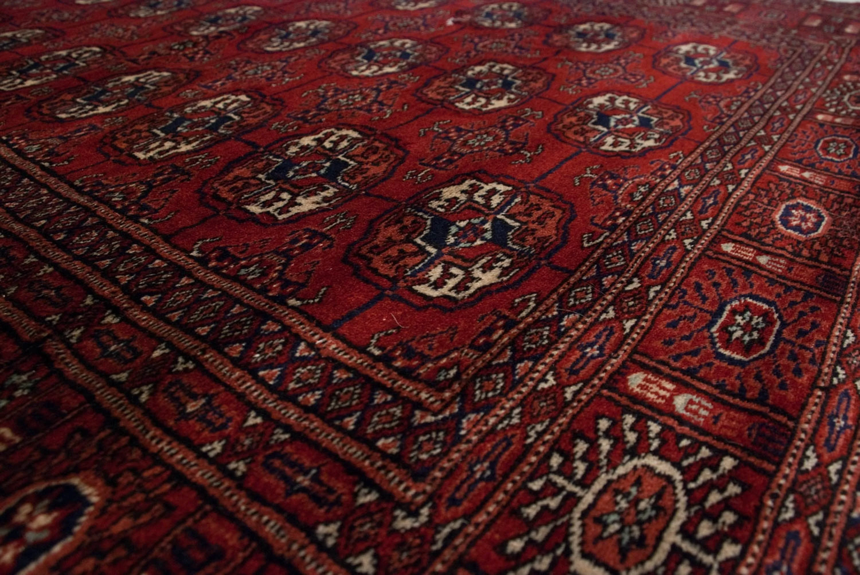 4x12 Vintage Fine Bokhara Rug Runner - Image 9