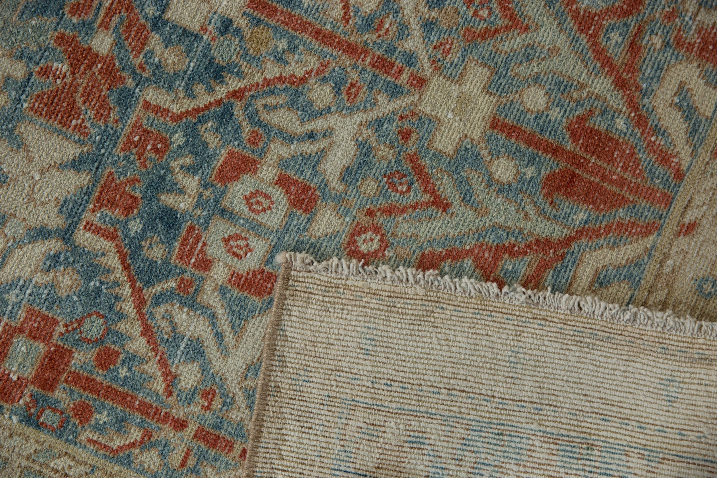 4x13.5 Vintage Distressed Hamadan Rug Runner - Image 10