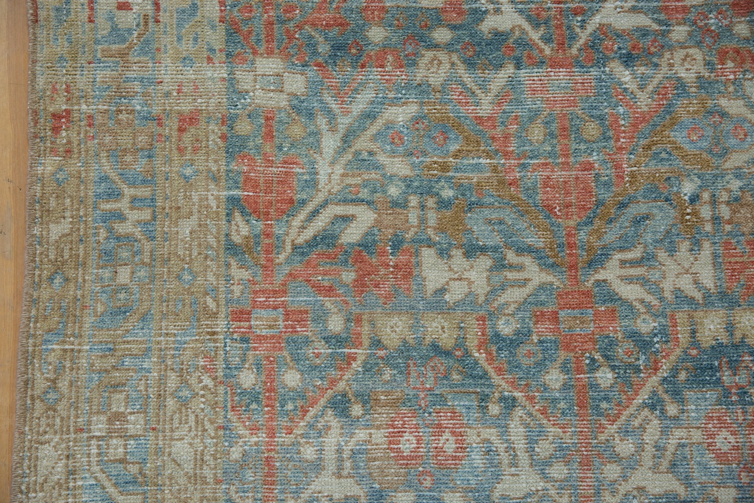 4x13.5 Vintage Distressed Hamadan Rug Runner - Image 6
