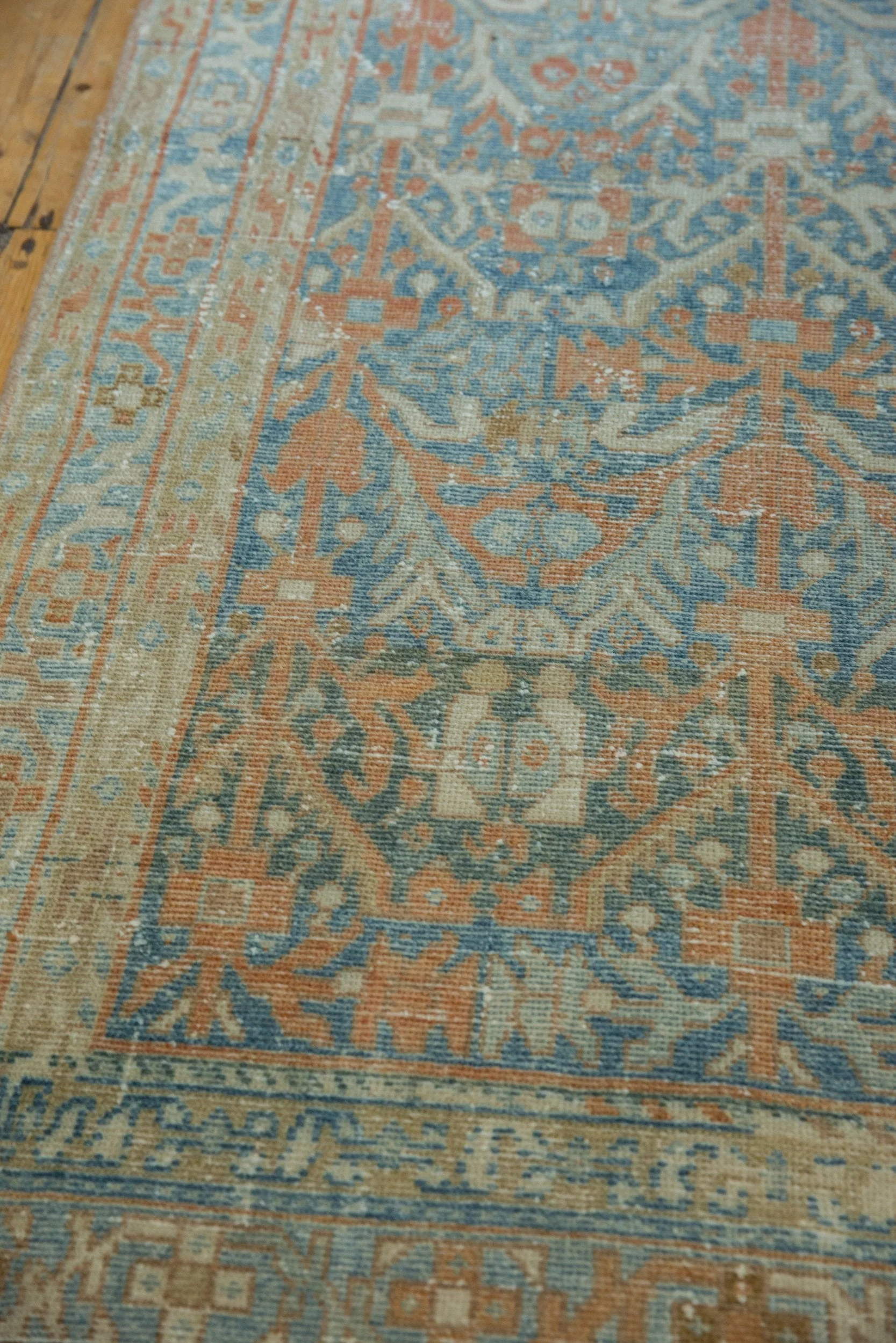 4x13.5 Vintage Distressed Hamadan Rug Runner - Image 8