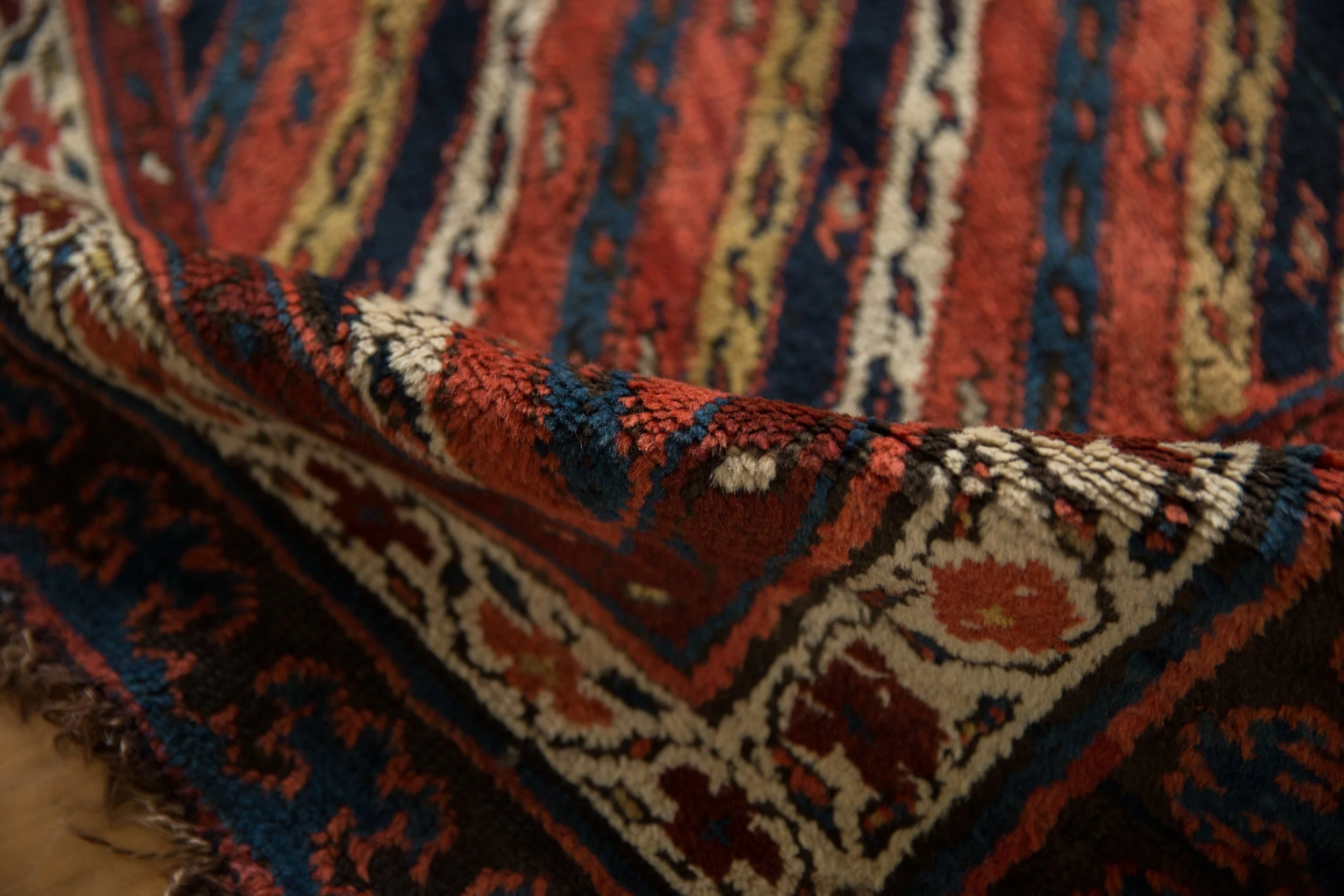 4x14 Antique Kurdish Rug Runner - Image 11