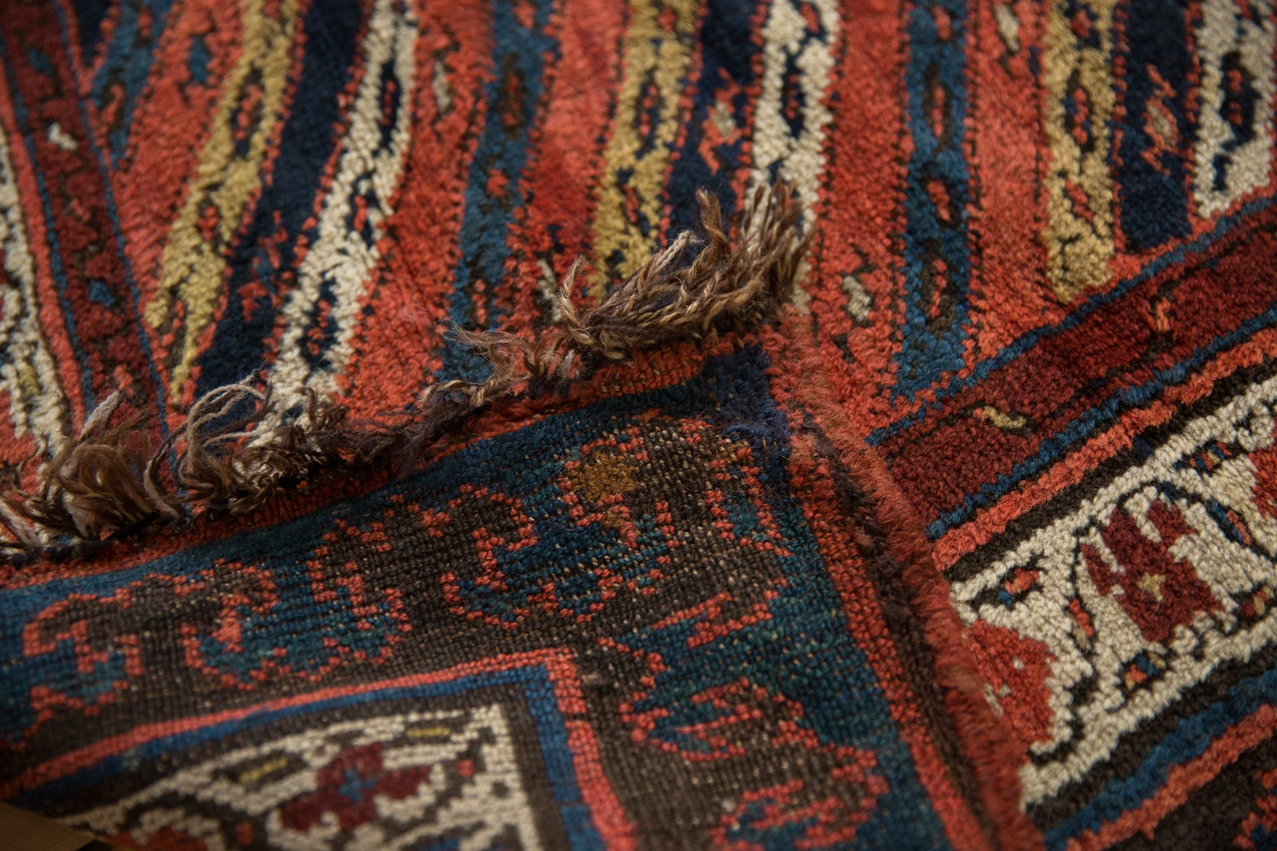 4x14 Antique Kurdish Rug Runner - Image 12