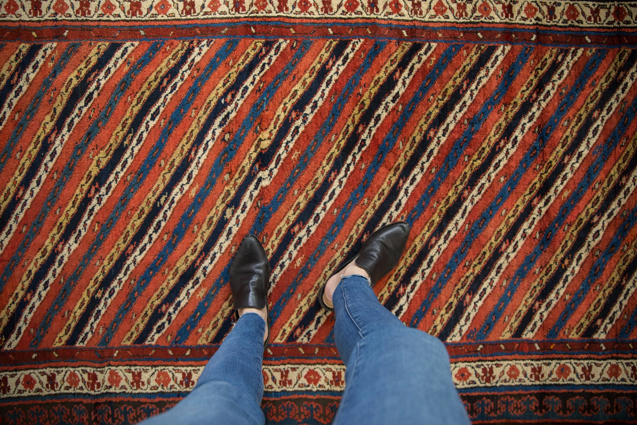 4x14 Antique Kurdish Rug Runner - Image 2