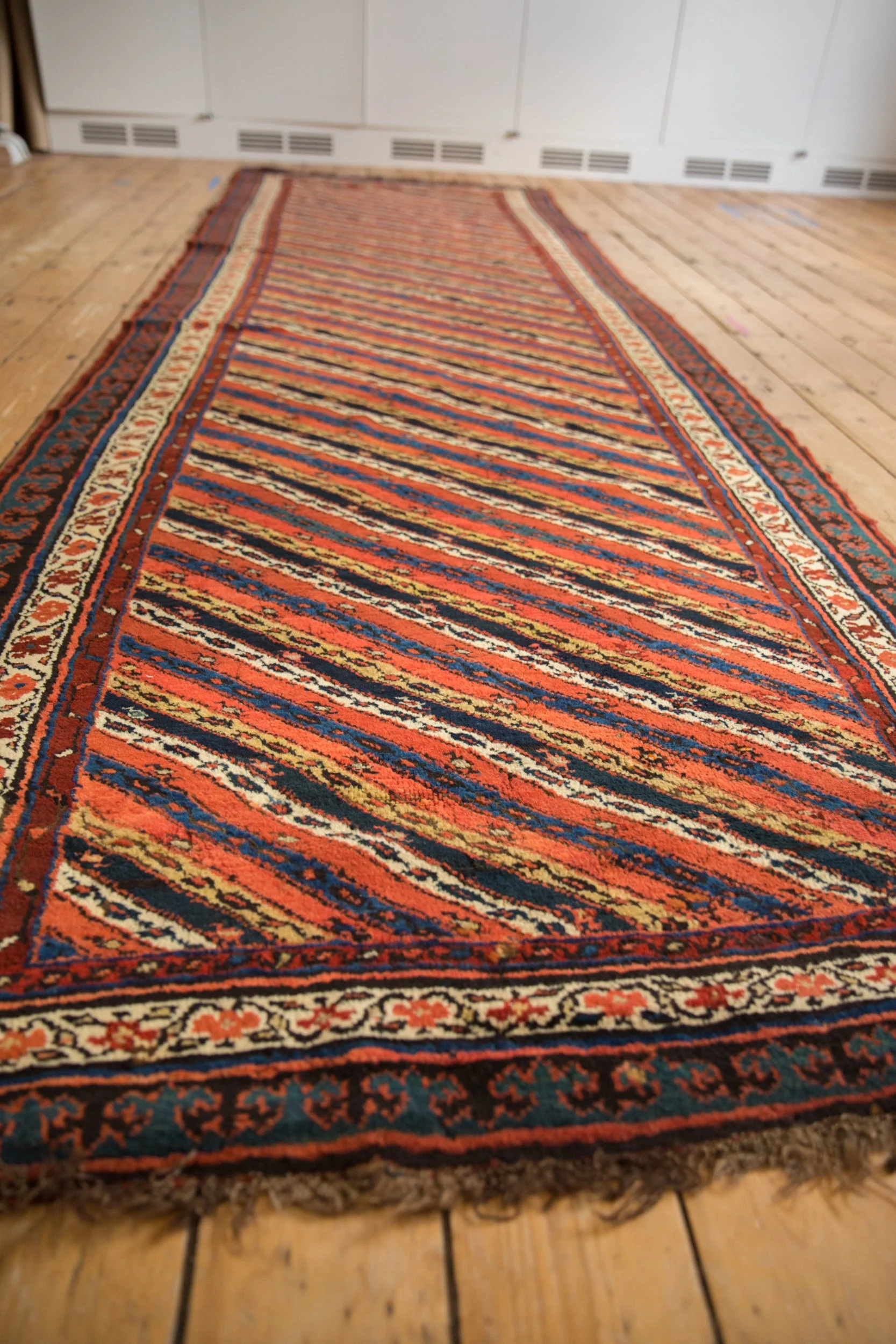 4x14 Antique Kurdish Rug Runner - Image 4
