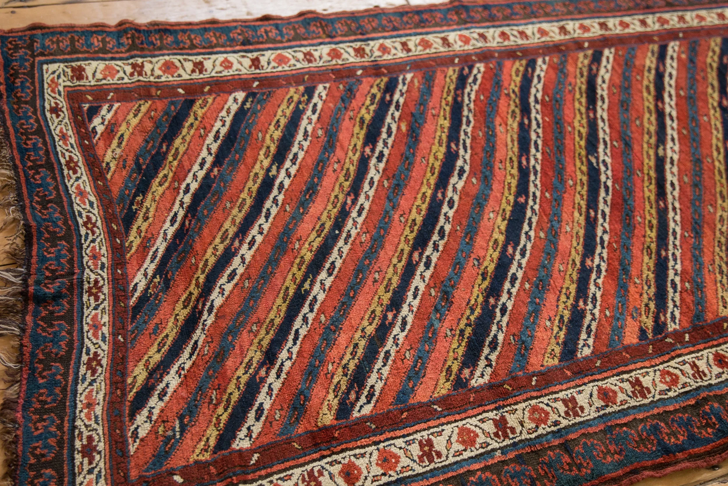 4x14 Antique Kurdish Rug Runner - Image 9