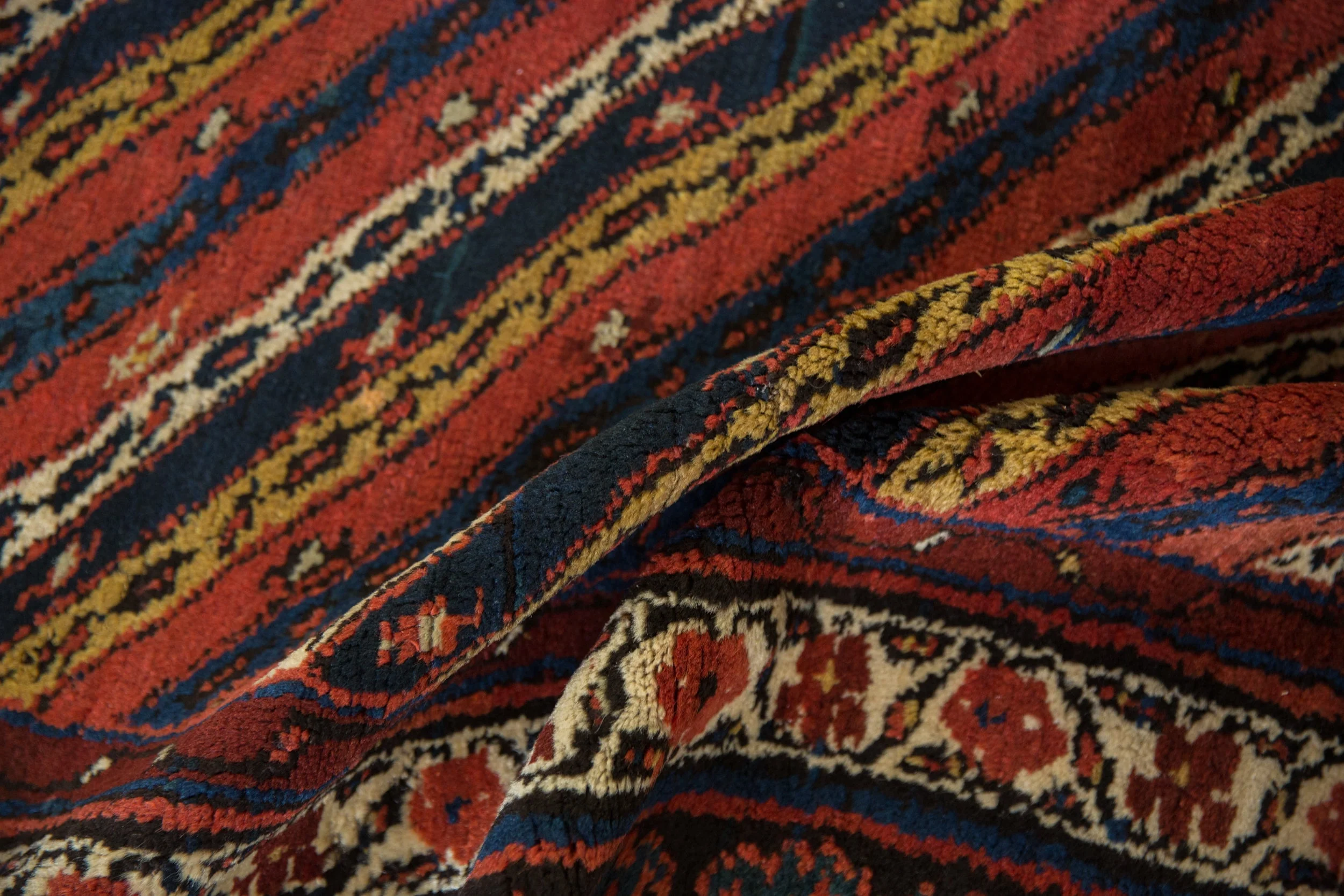 4x14 Antique Kurdish Rug Runner - Image 10