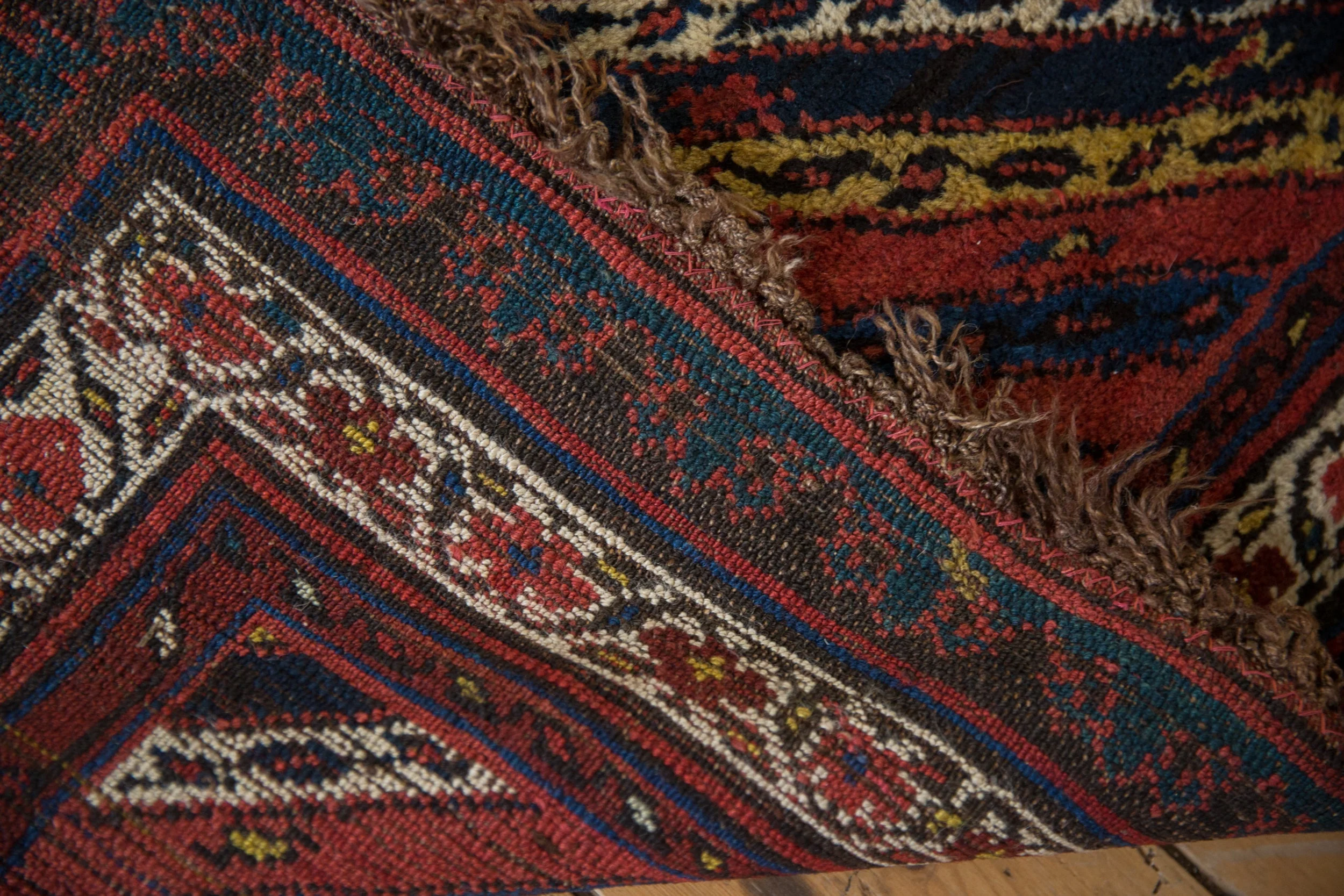 4x14 Antique Kurdish Rug Runner - Image 11