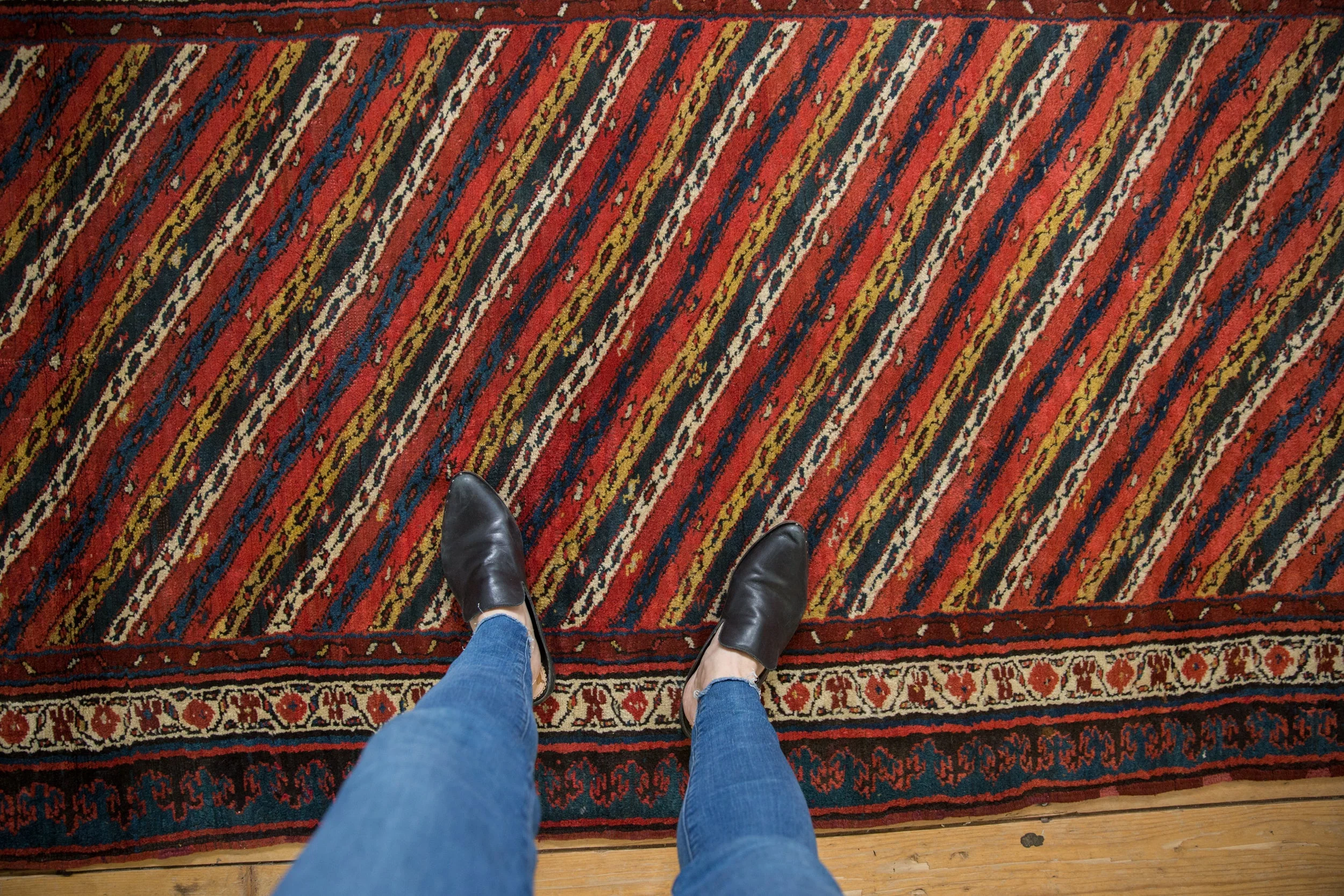 4x14 Antique Kurdish Rug Runner - Image 2