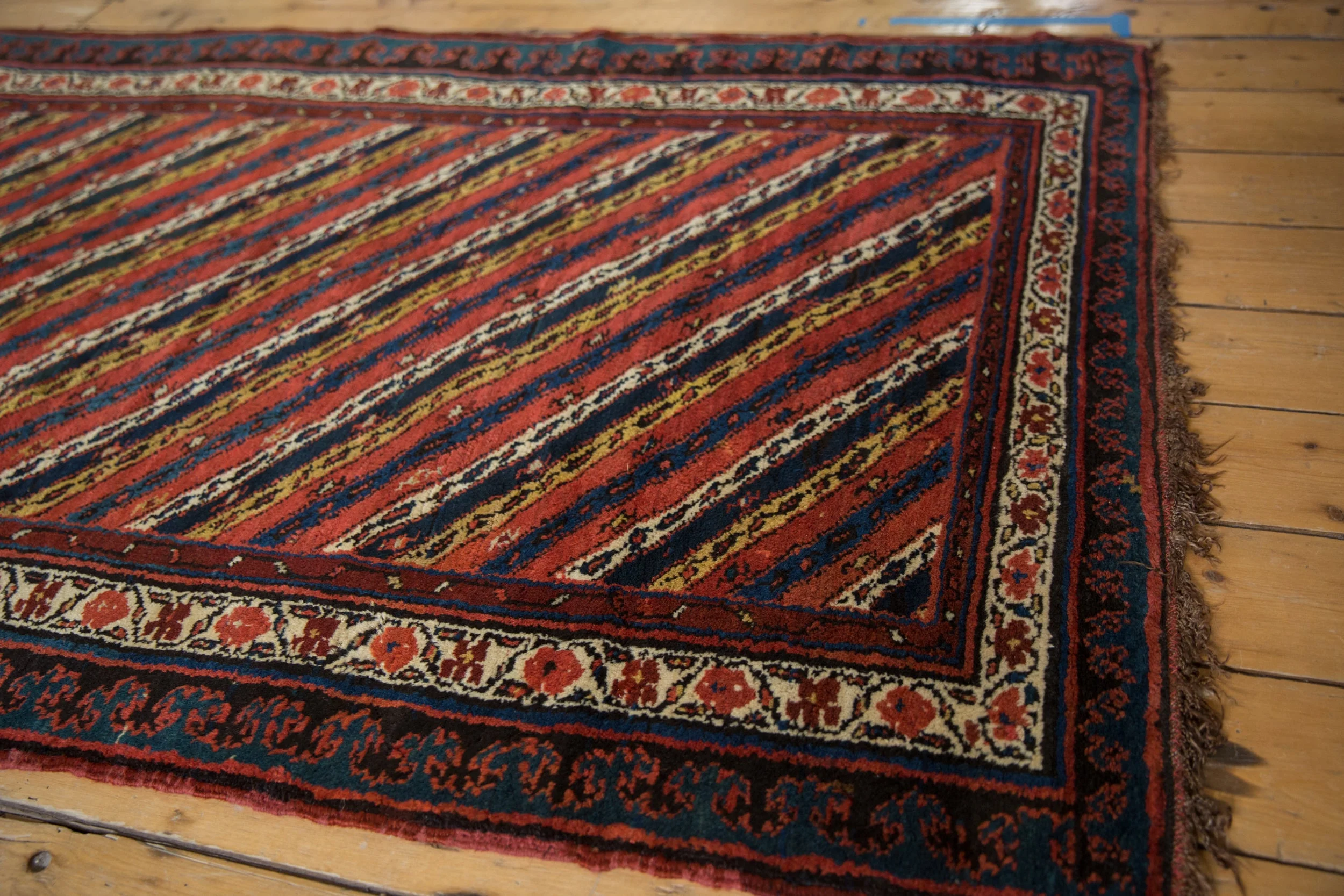 4x14 Antique Kurdish Rug Runner - Image 6