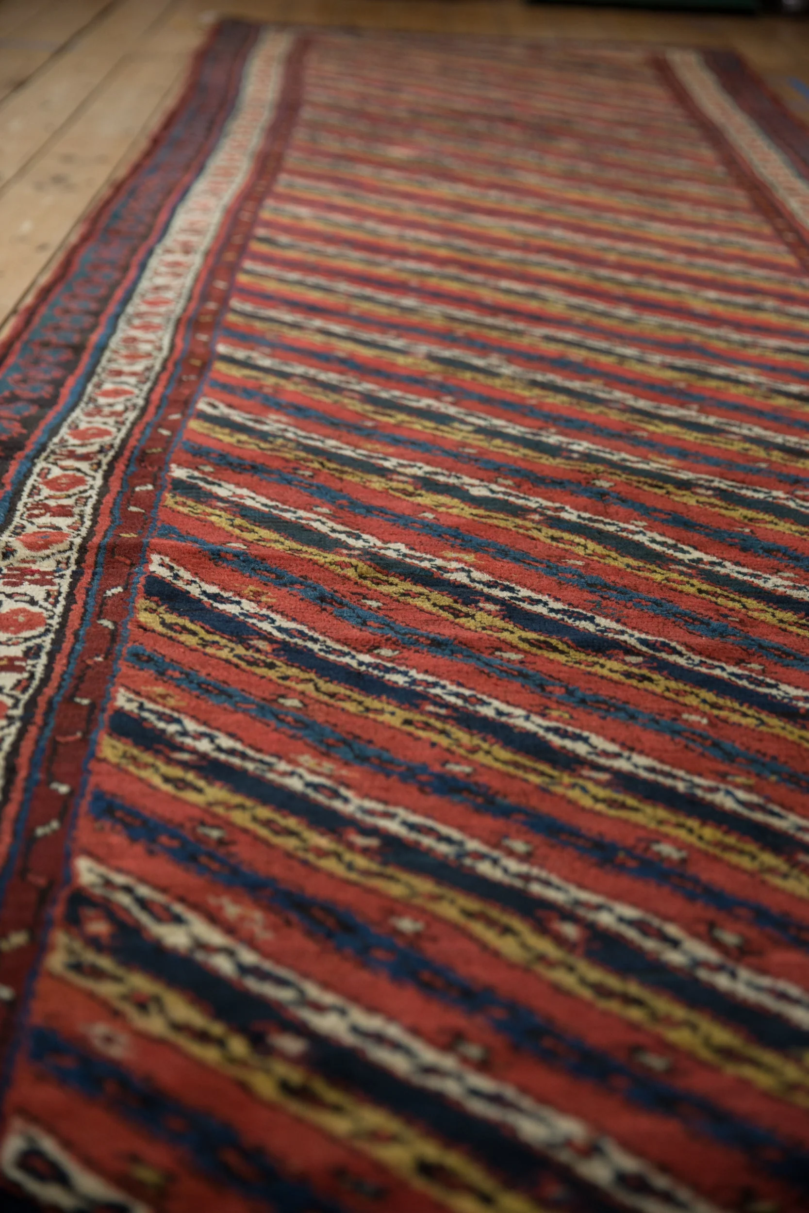 4x14 Antique Kurdish Rug Runner - Image 8
