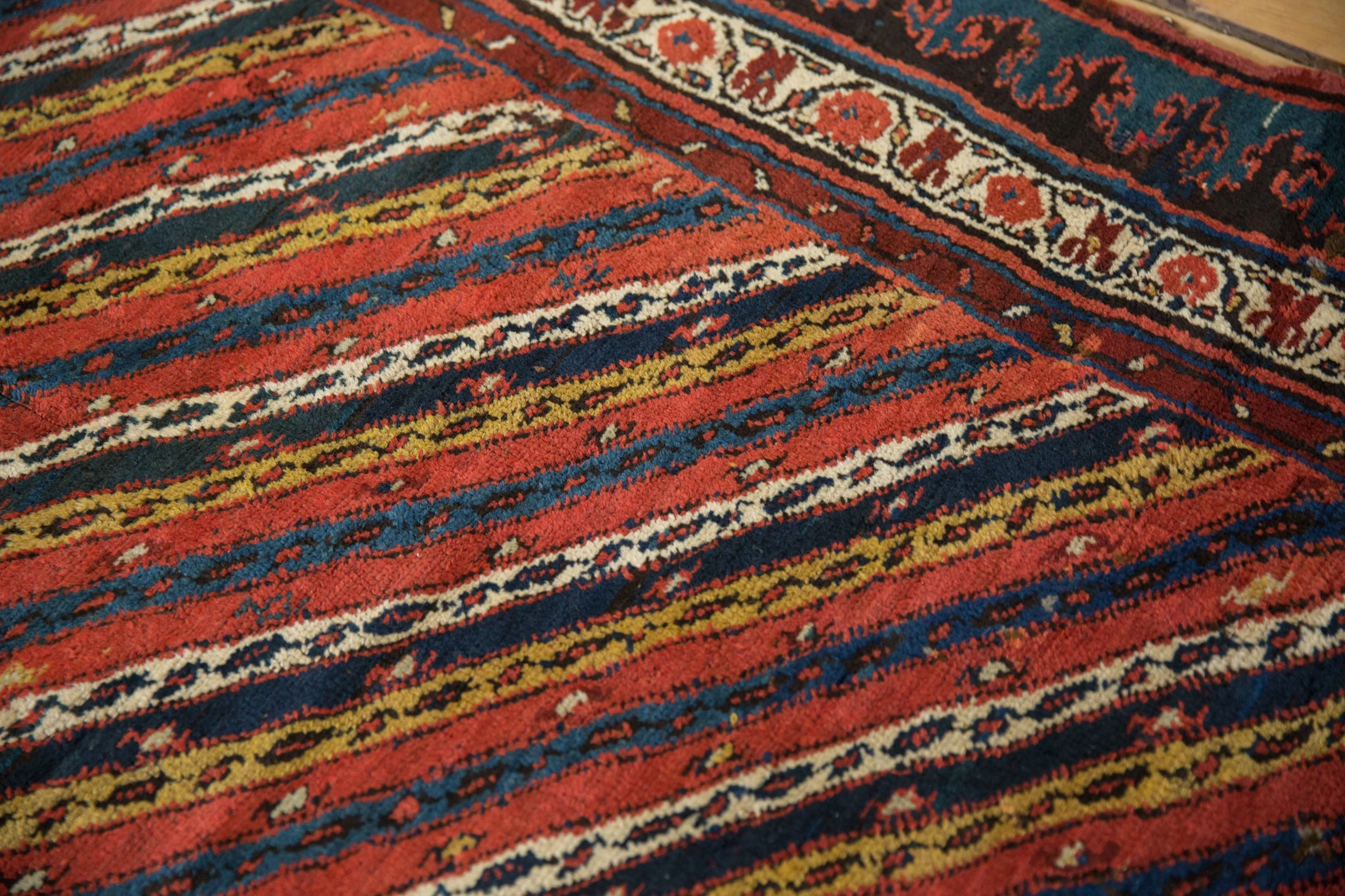 4x14 Antique Kurdish Rug Runner - Image 9