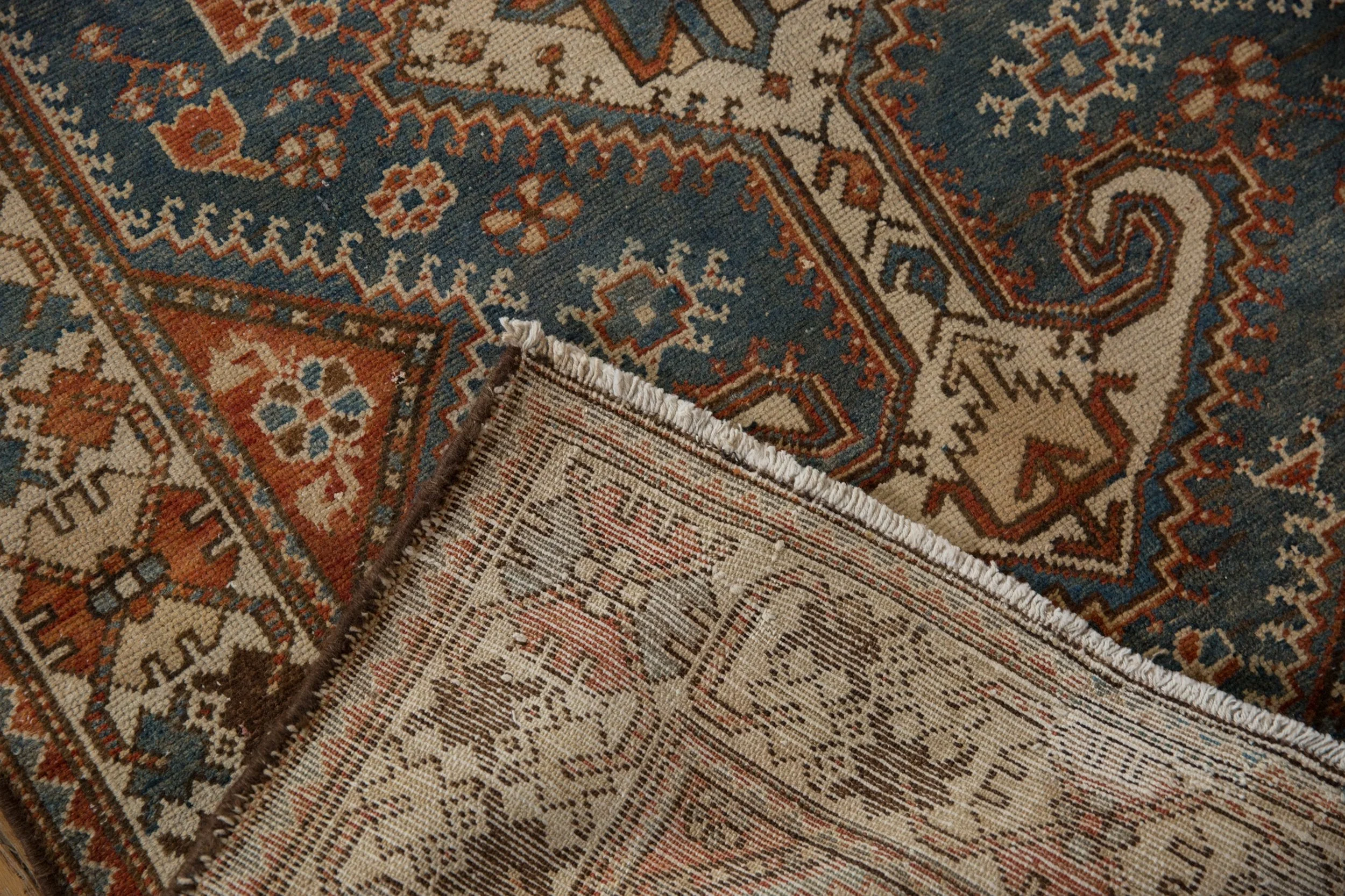 4x14 Vintage Distressed Hamadan Rug Runner - Image 12