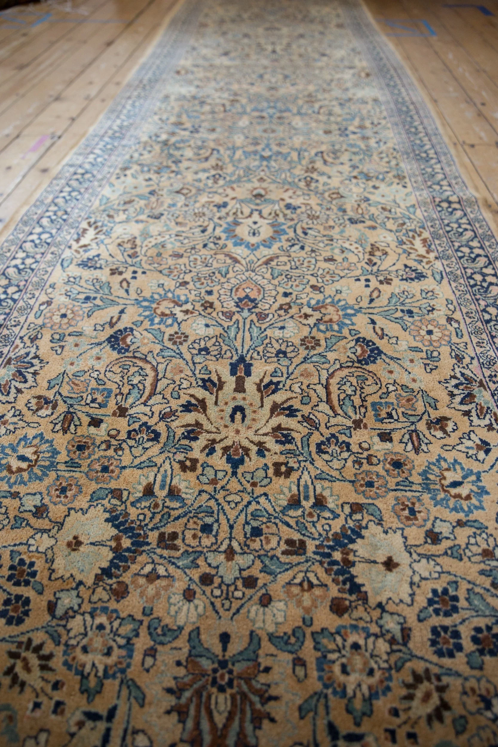 4x16 Vintage Tea Washed Meshed Rug Runner - Image 10