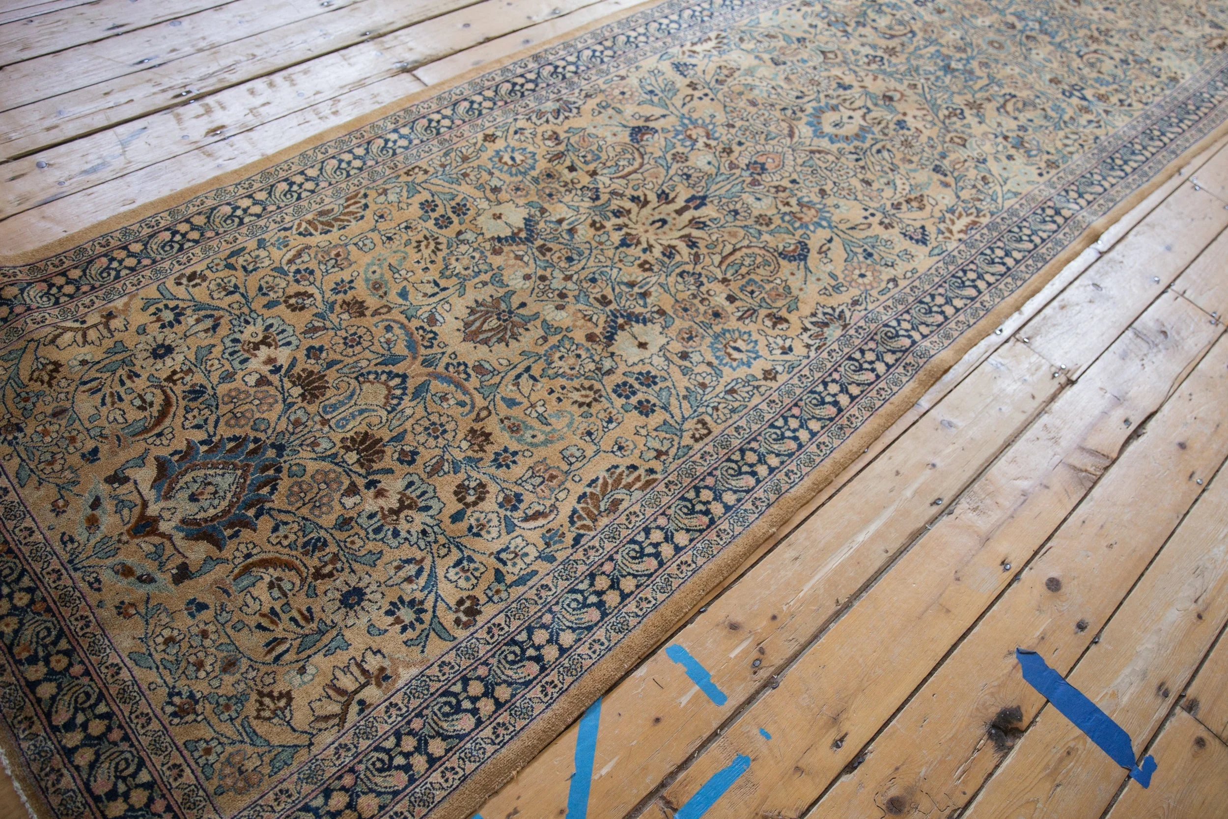 4x16 Vintage Tea Washed Meshed Rug Runner - Image 7