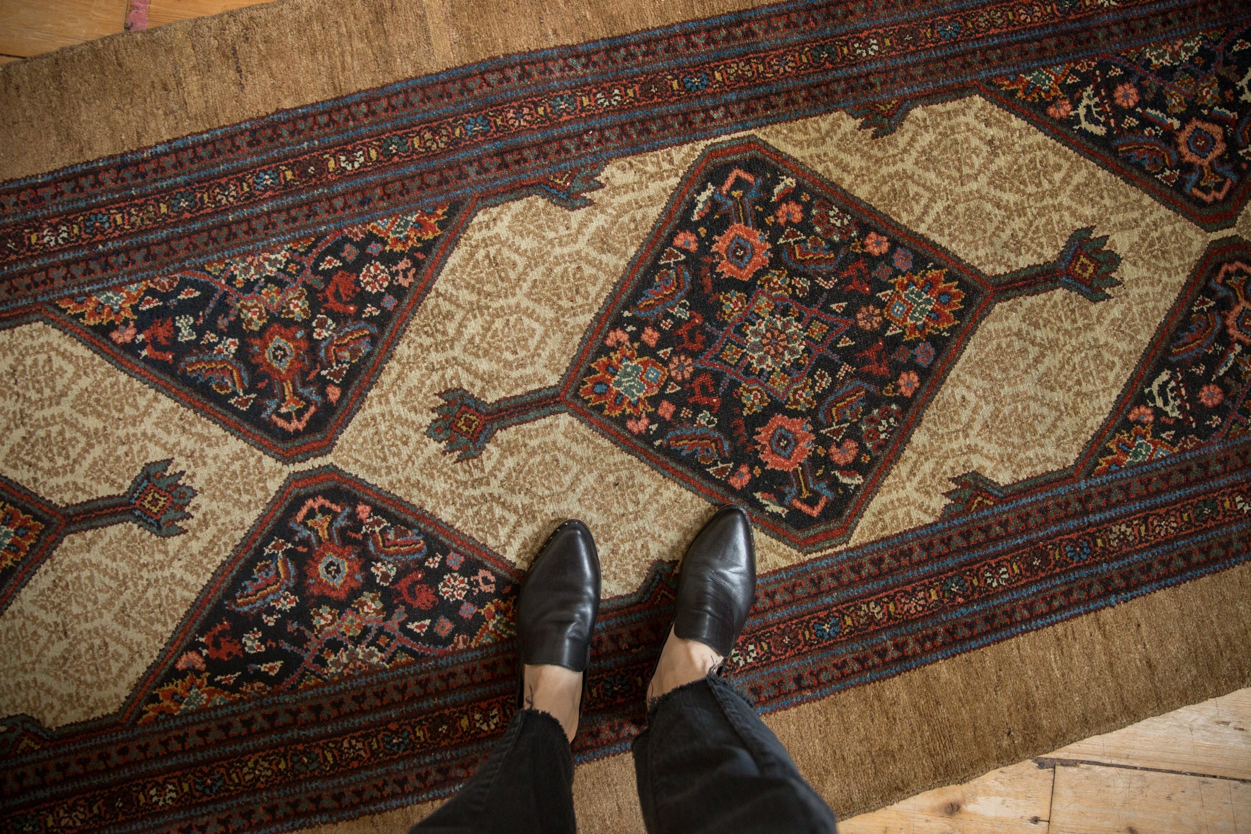 4x20.5 Antique Serab Rug Runner - Image 2